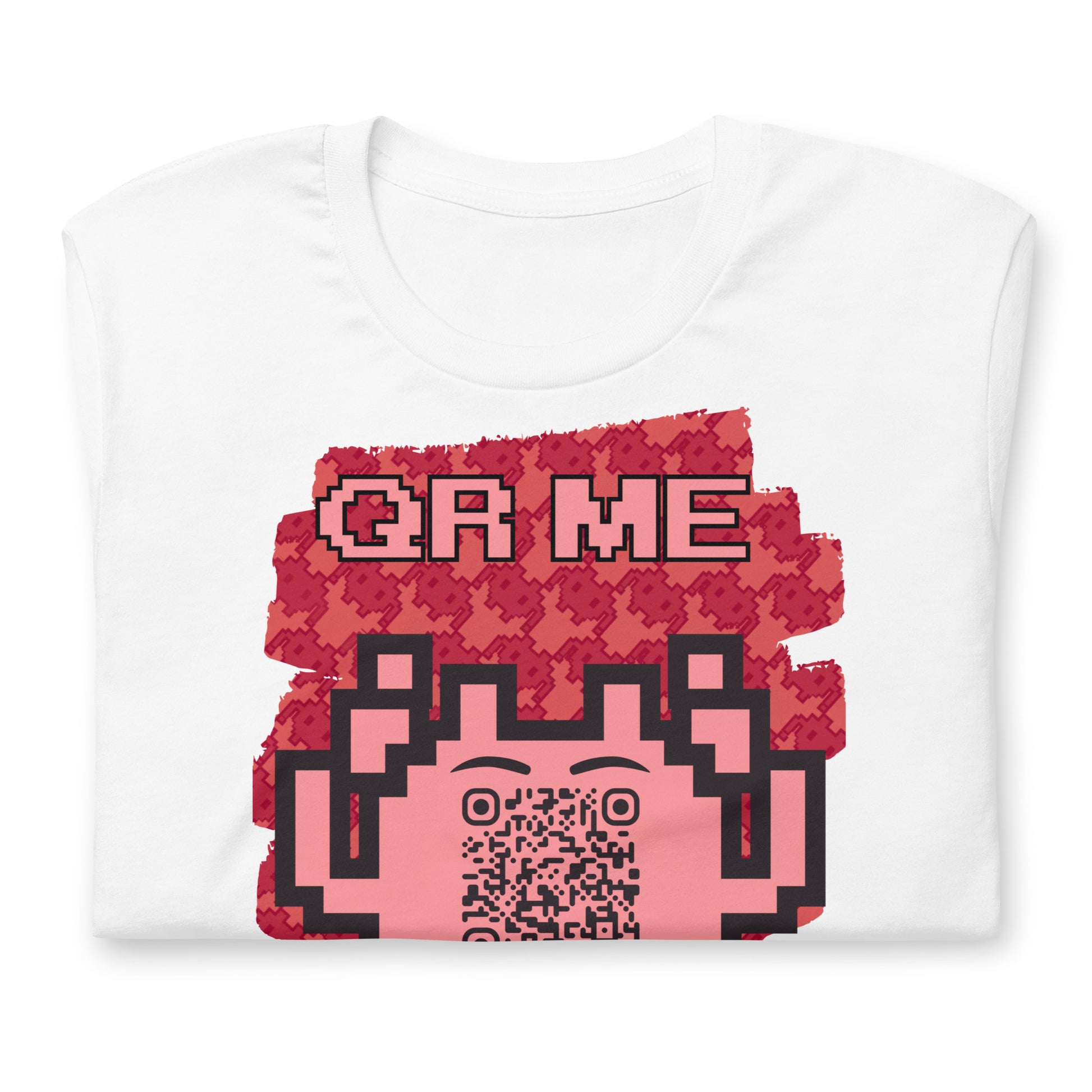Red Alien QR Code T-Shirt – Go Boldly and Share