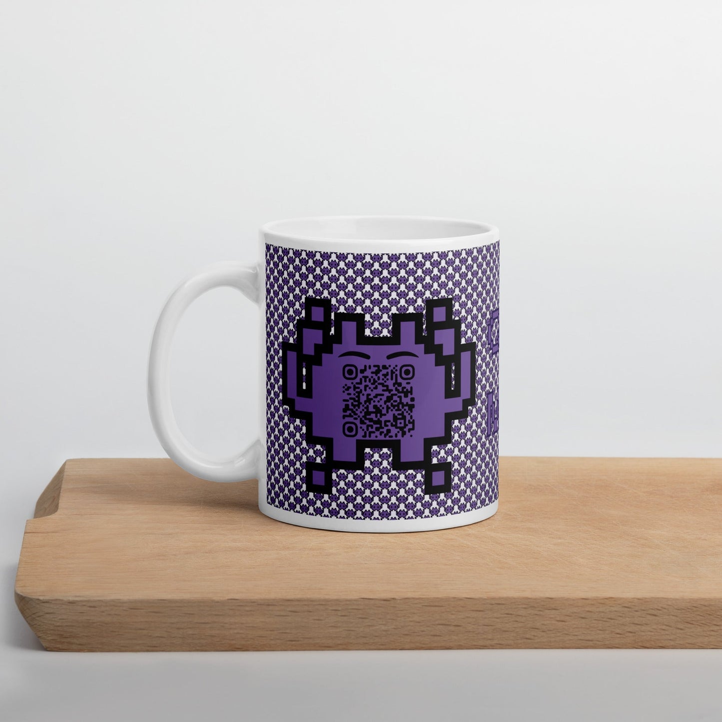 Alien Emoji QR Code Mug Original β Share Your Gaming World