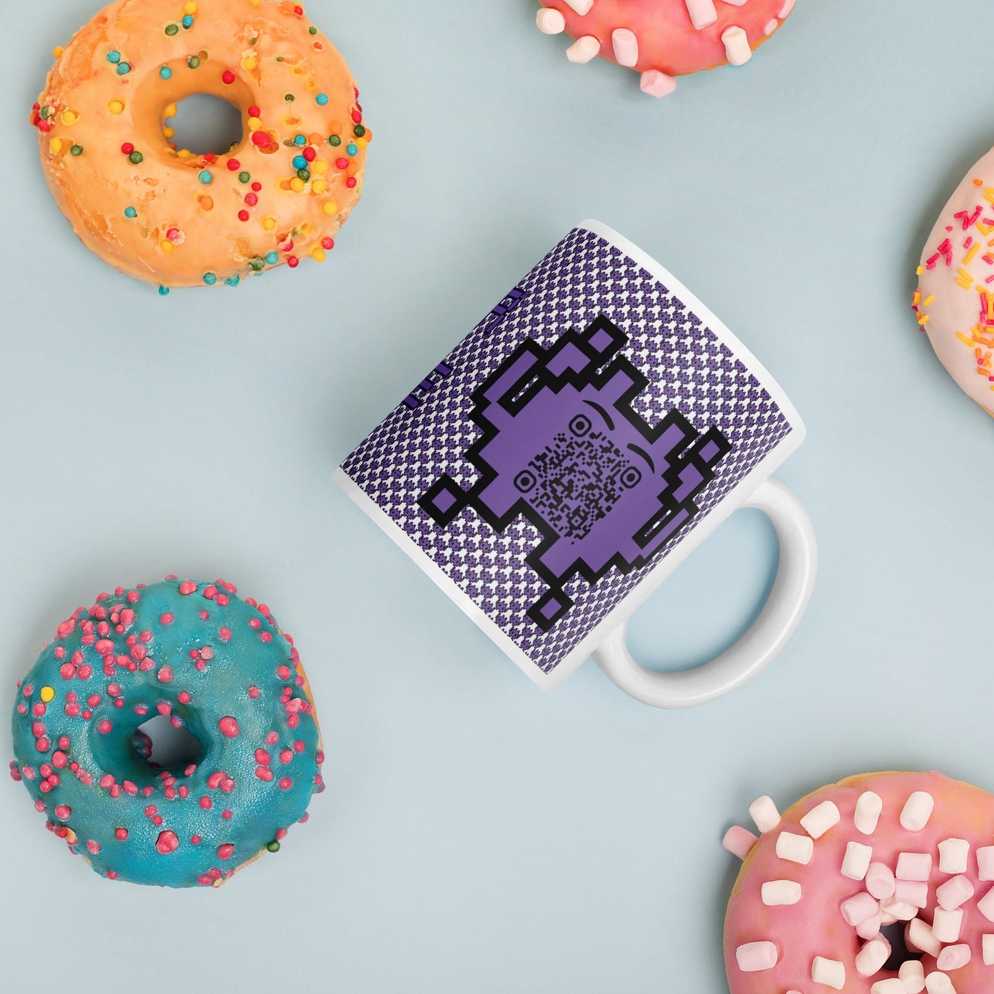 Alien Emoji QR Code Mug Original β Share Your Gaming World