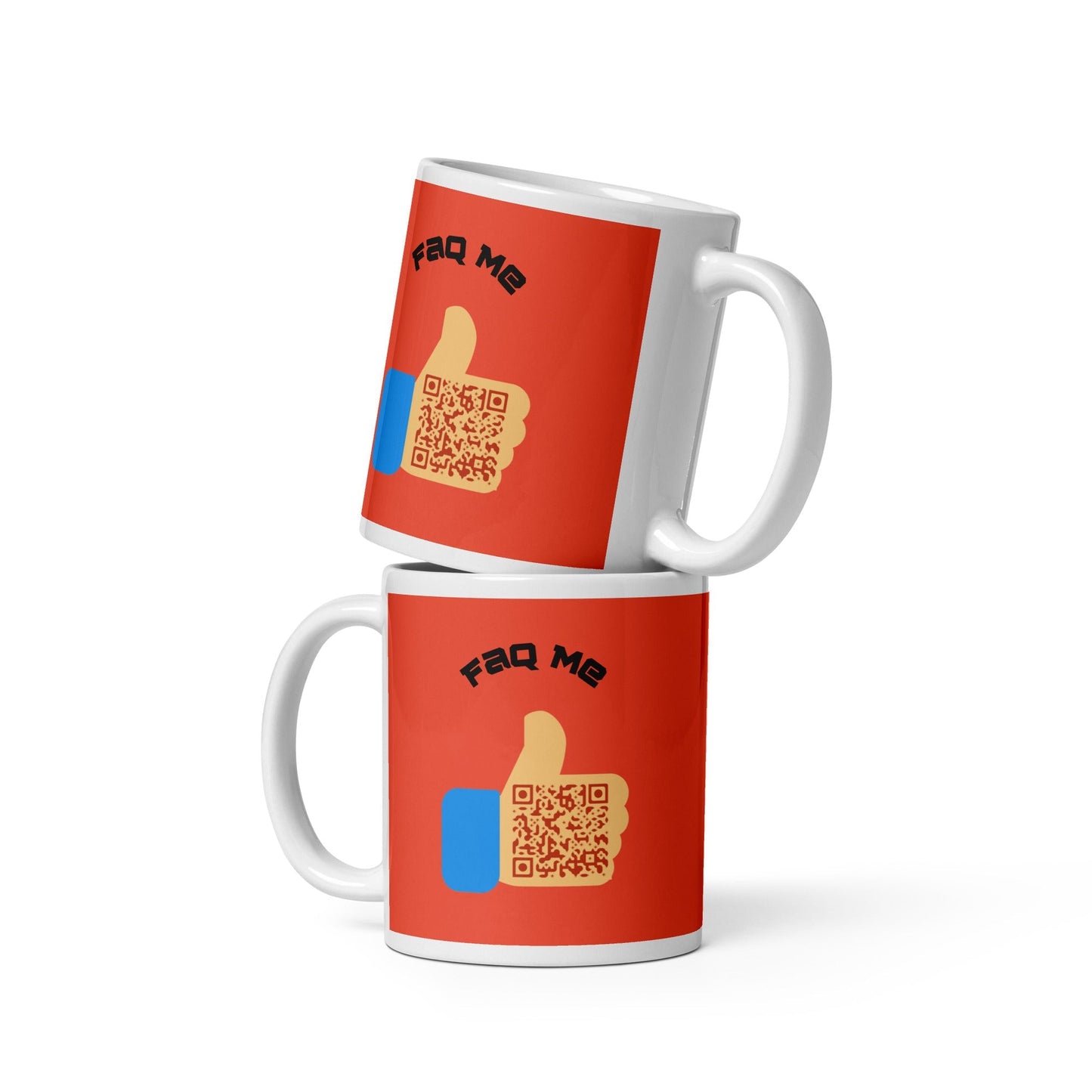 FAQ Me Personalized QR Code Orange mug