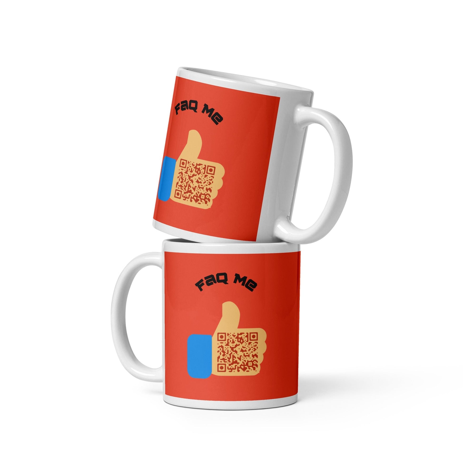FAQ Me Personalized QR Code Orange mug
