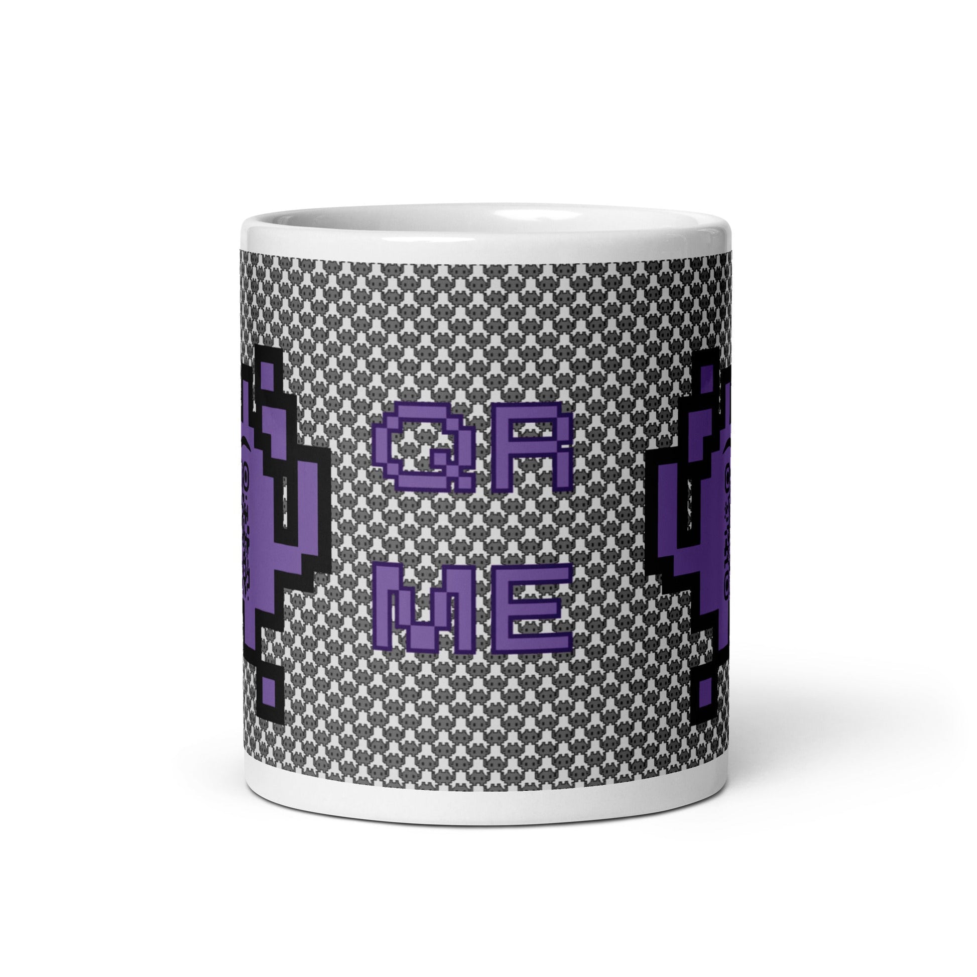 Alien Emoji QR Code Mono Mug β Share Your Gaming Stats