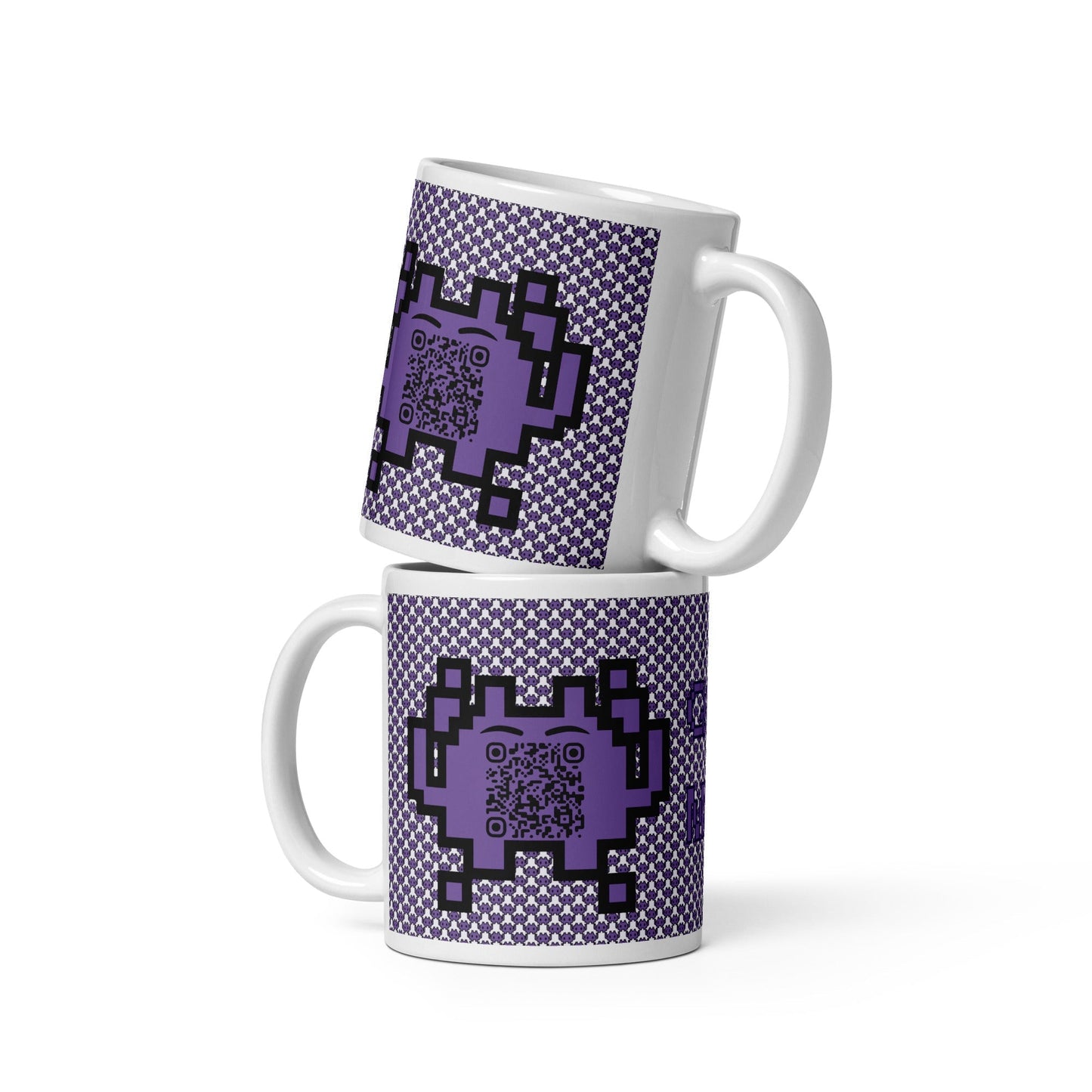 Alien Emoji QR Code Mug Original β Share Your Gaming World