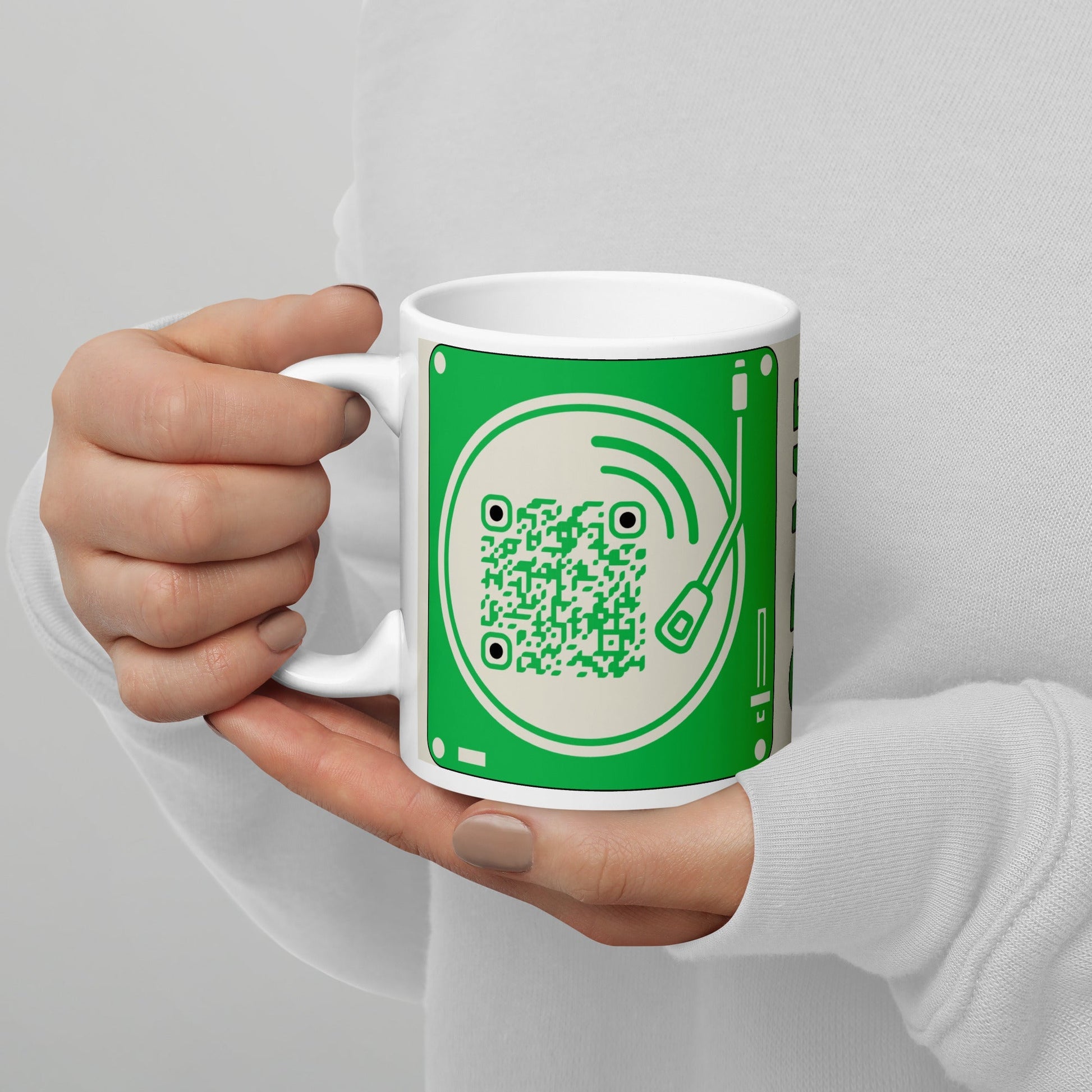 Music lovers Personalized QR Code Coffee mug