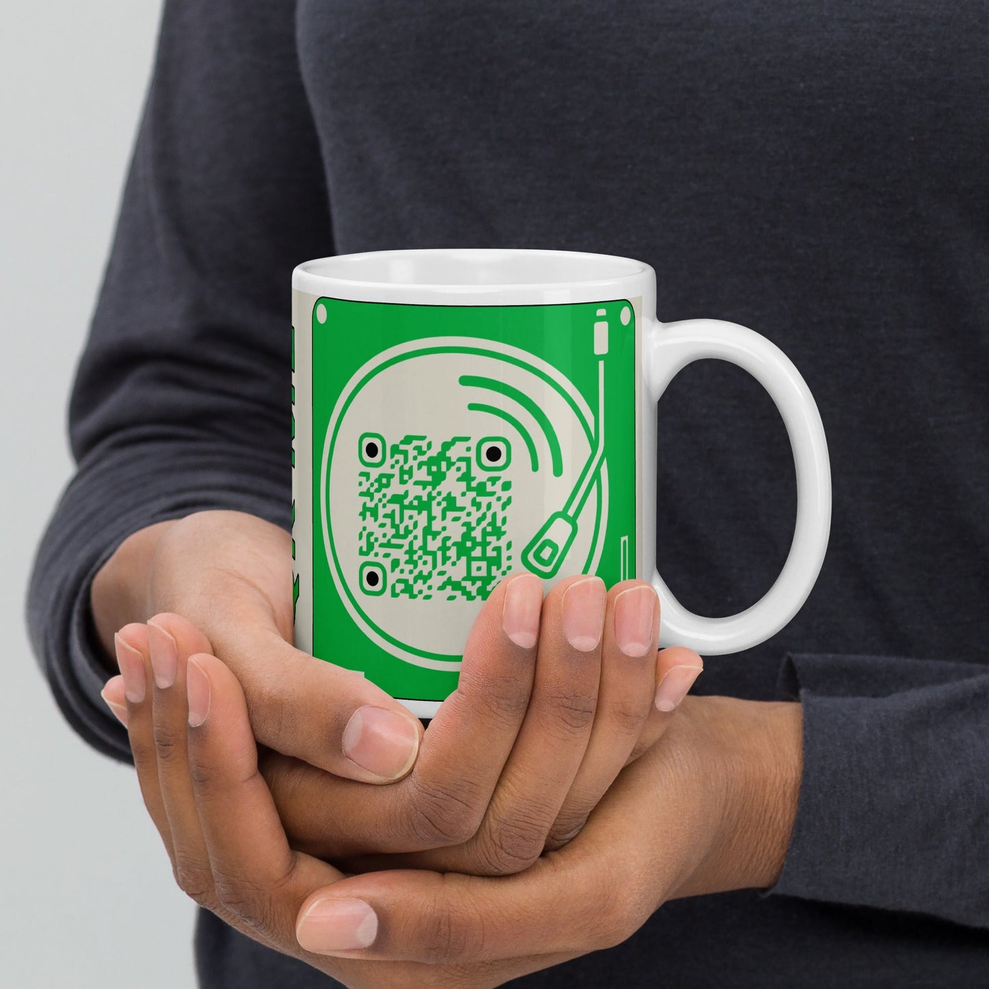 Music lovers Personalized QR Code Coffee mug