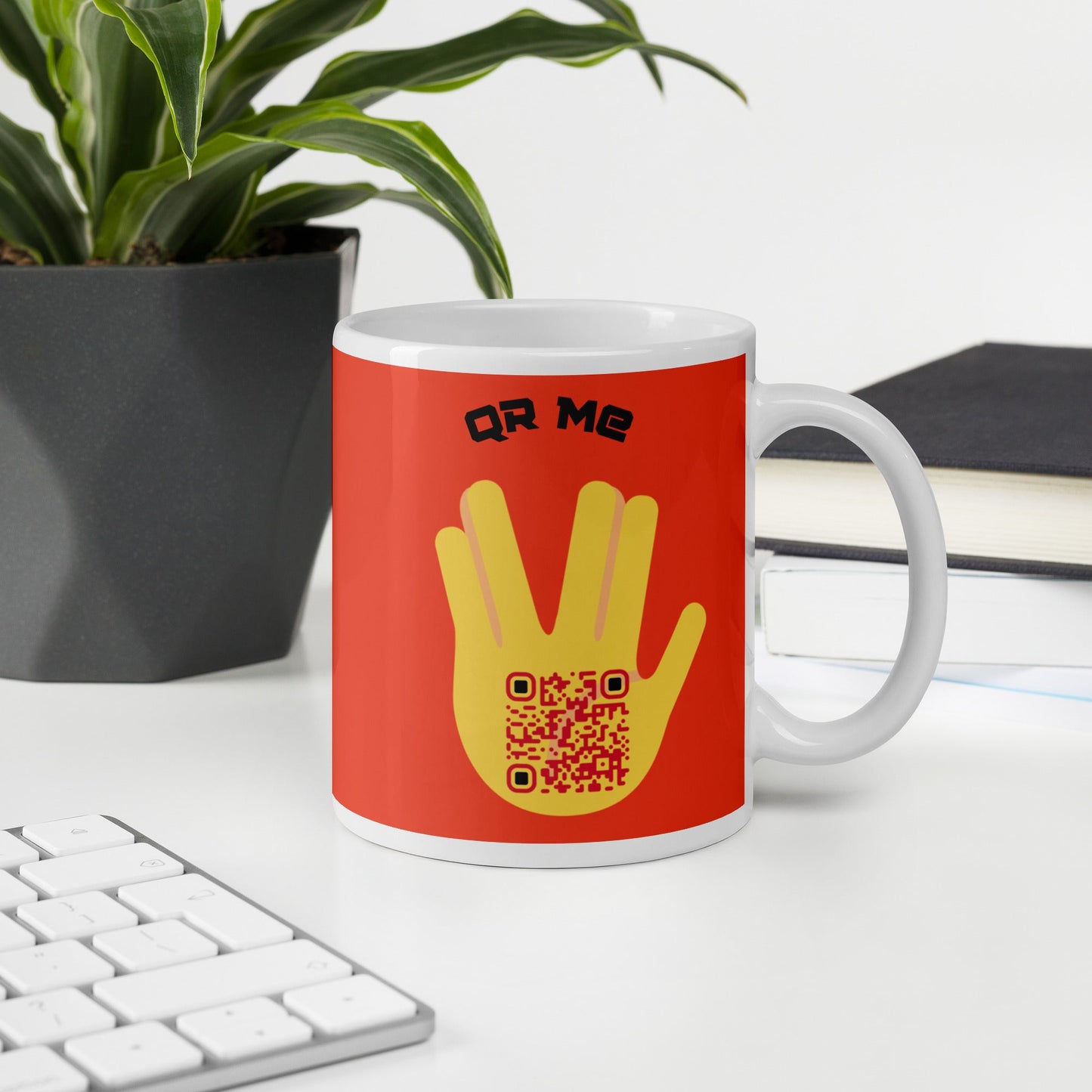 Vulcan Wave Personalized QR Code mug