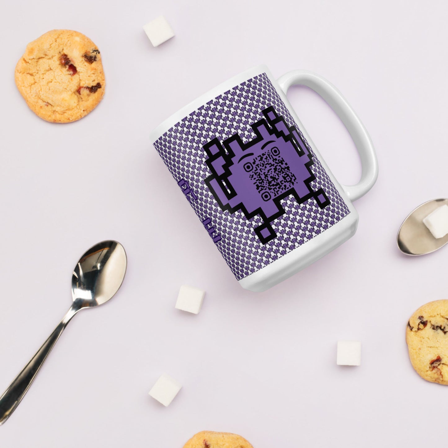 Alien Emoji QR Code Mug Original β Share Your Gaming World
