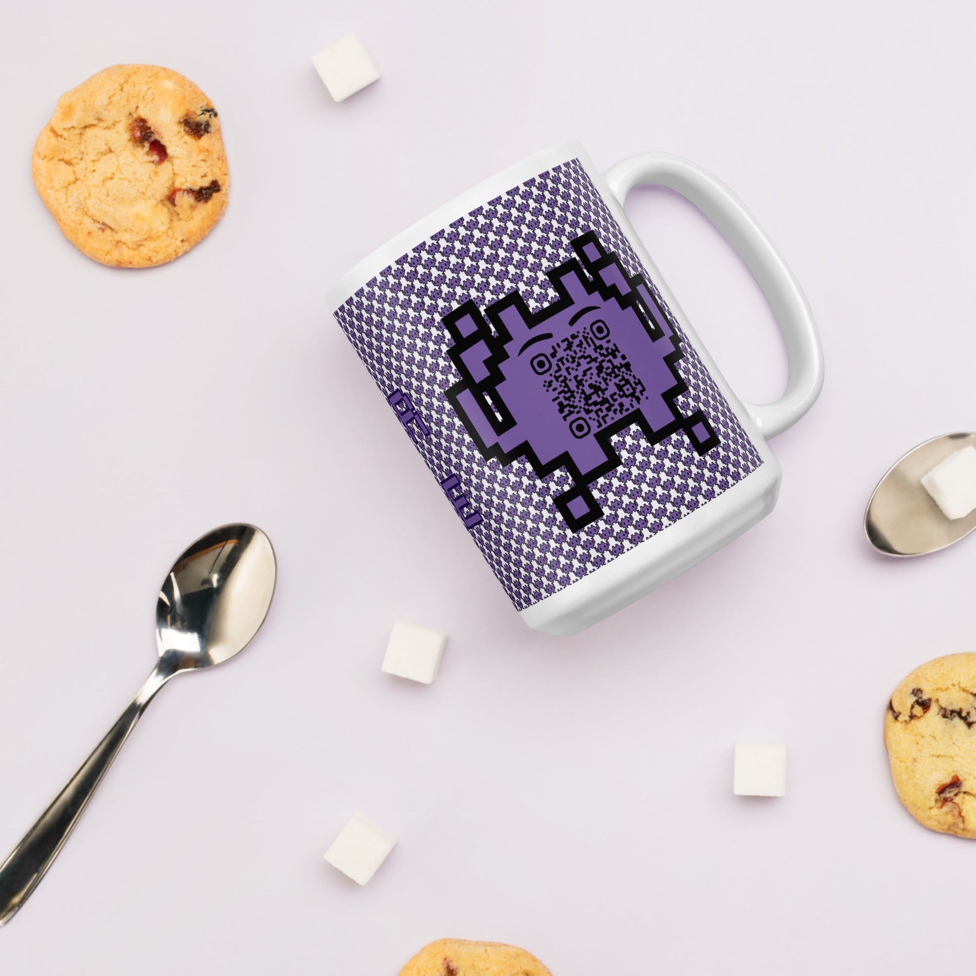 Alien Emoji QR Code Mug Original β Share Your Gaming World