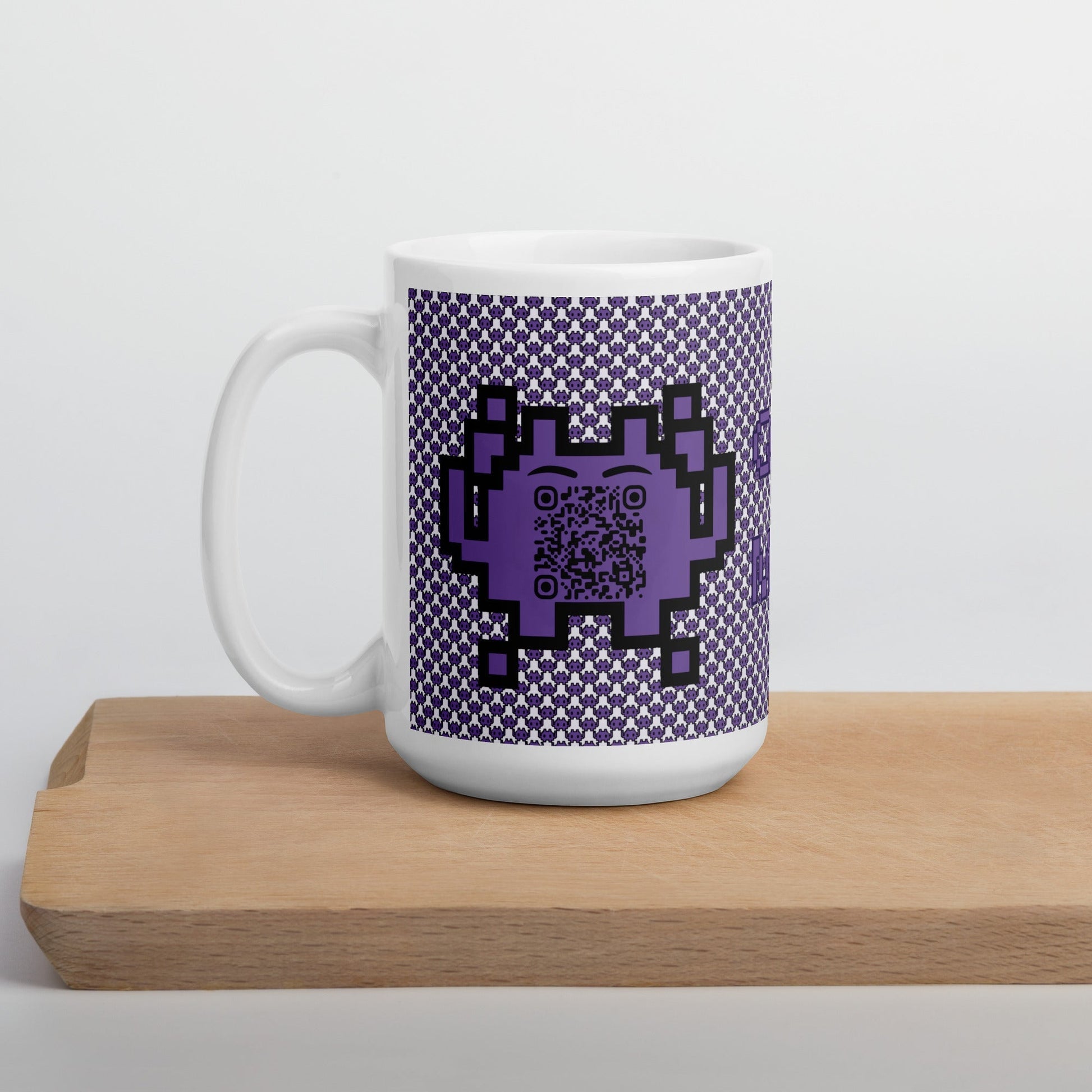 Alien Emoji QR Code Mug Original β Share Your Gaming World