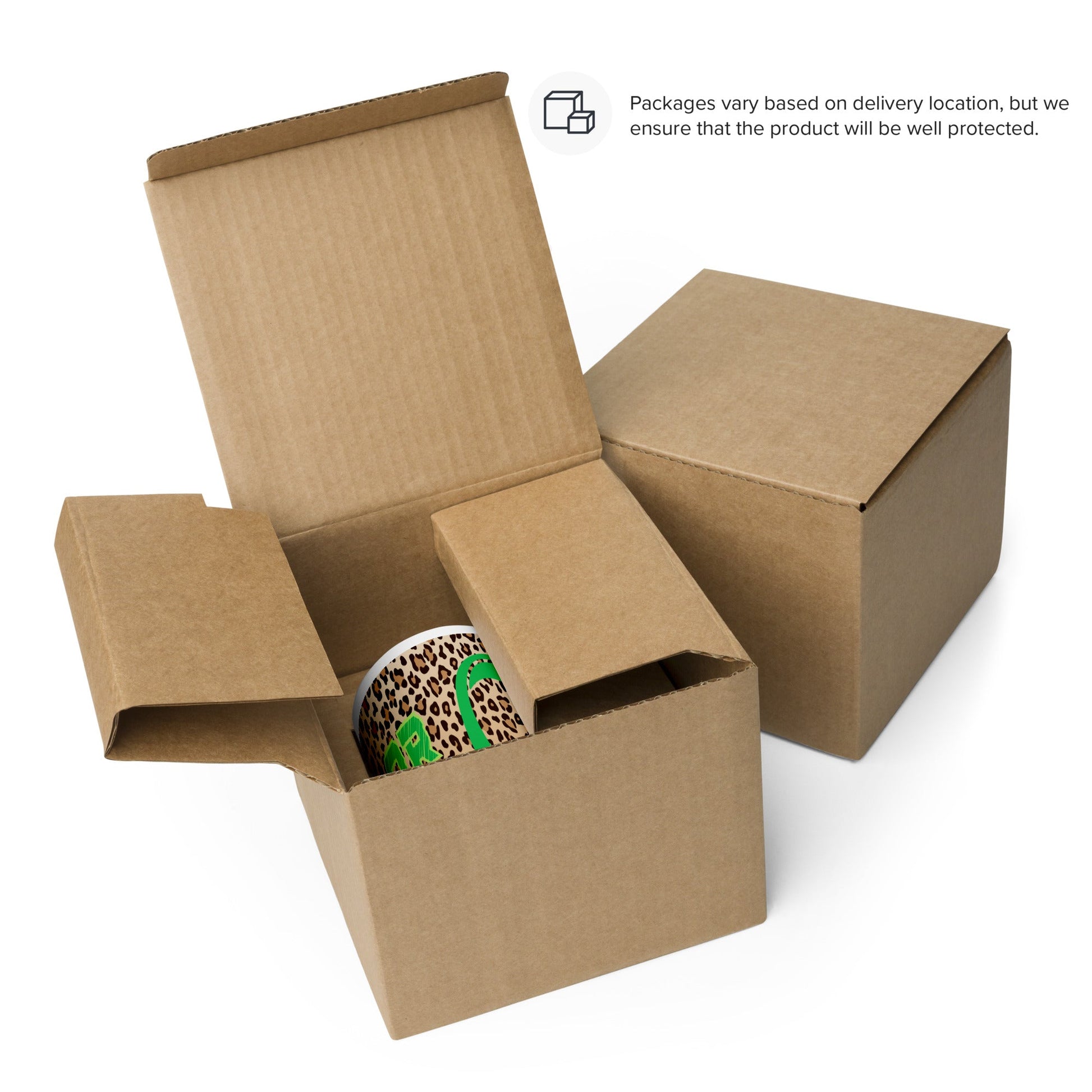 Custom QR Code Mug with Quirky Leopard Print β Share Your Playlist