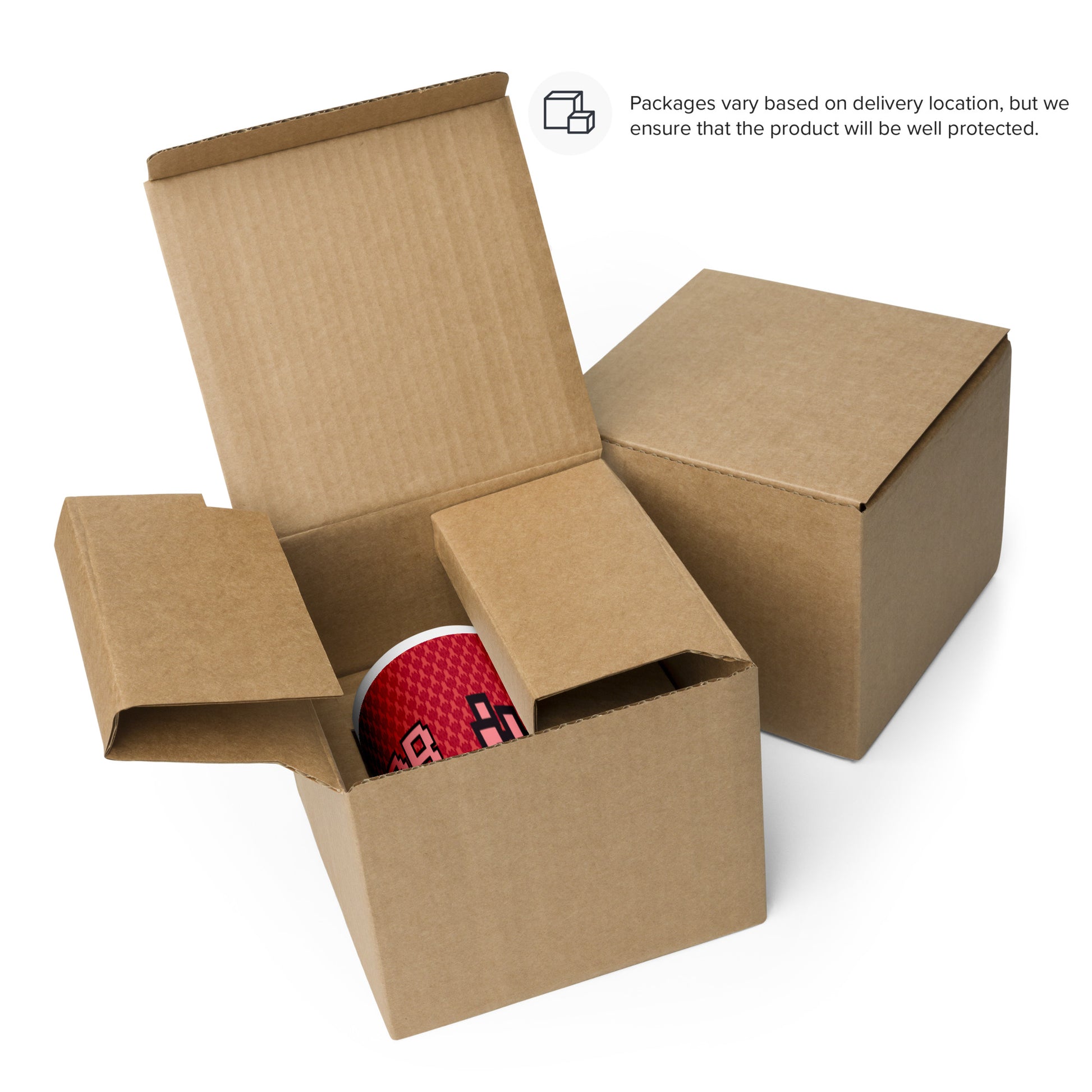 Red Alien Emoji QR Code Mug โ Share Your Gaming World