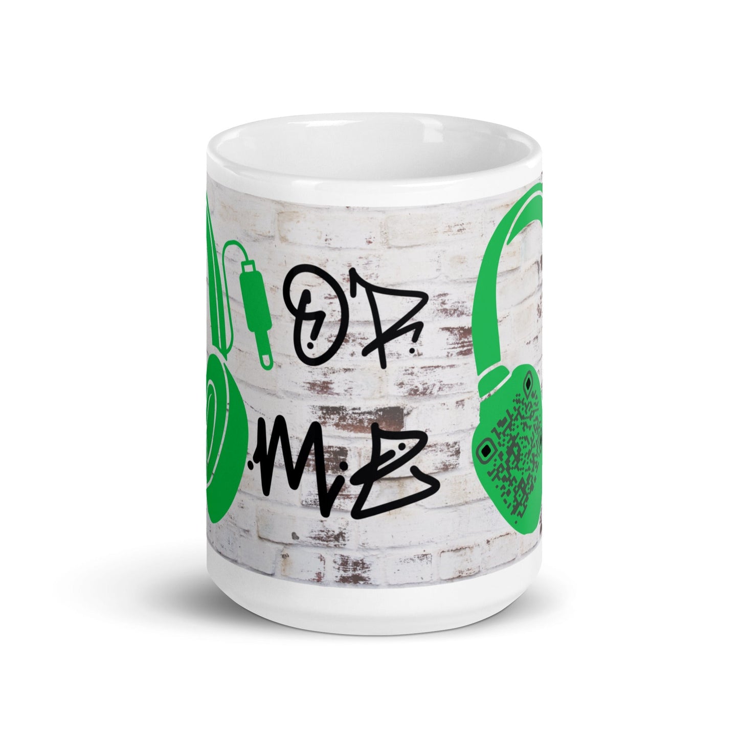 Graffiti Wall Art QR Code Mug β Share Your Music in Style