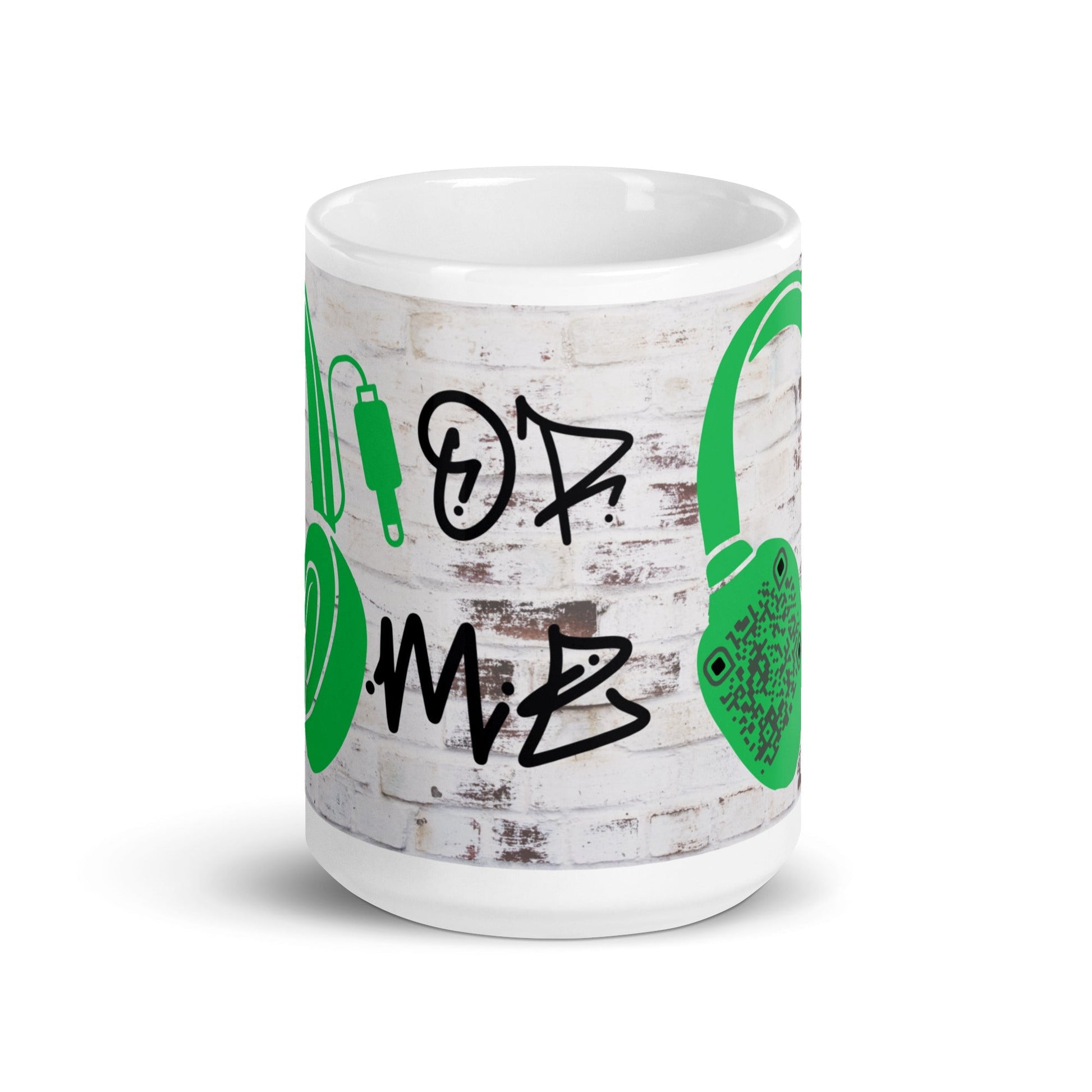 Graffiti Wall Art QR Code Mug β Share Your Music in Style