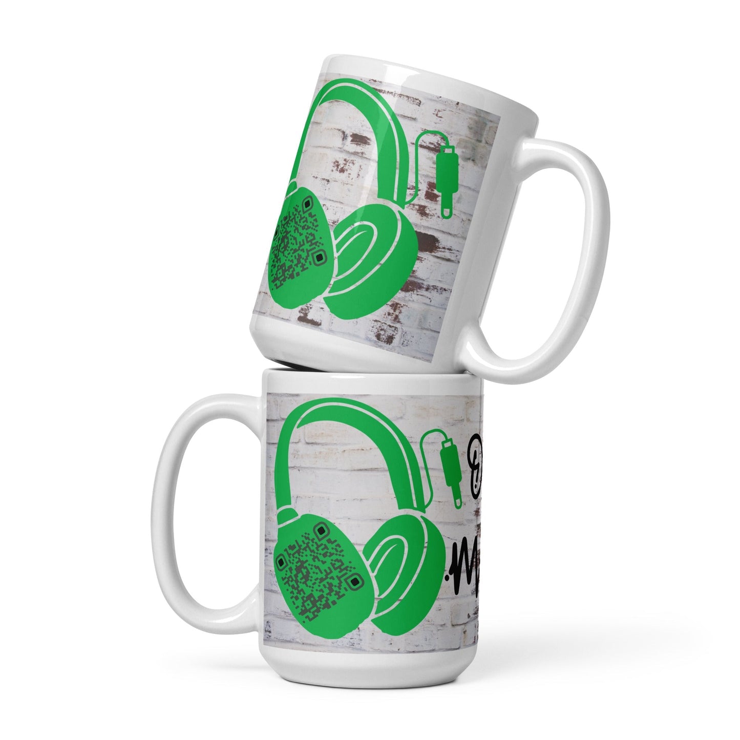Graffiti Wall Art QR Code Mug β Share Your Music in Style