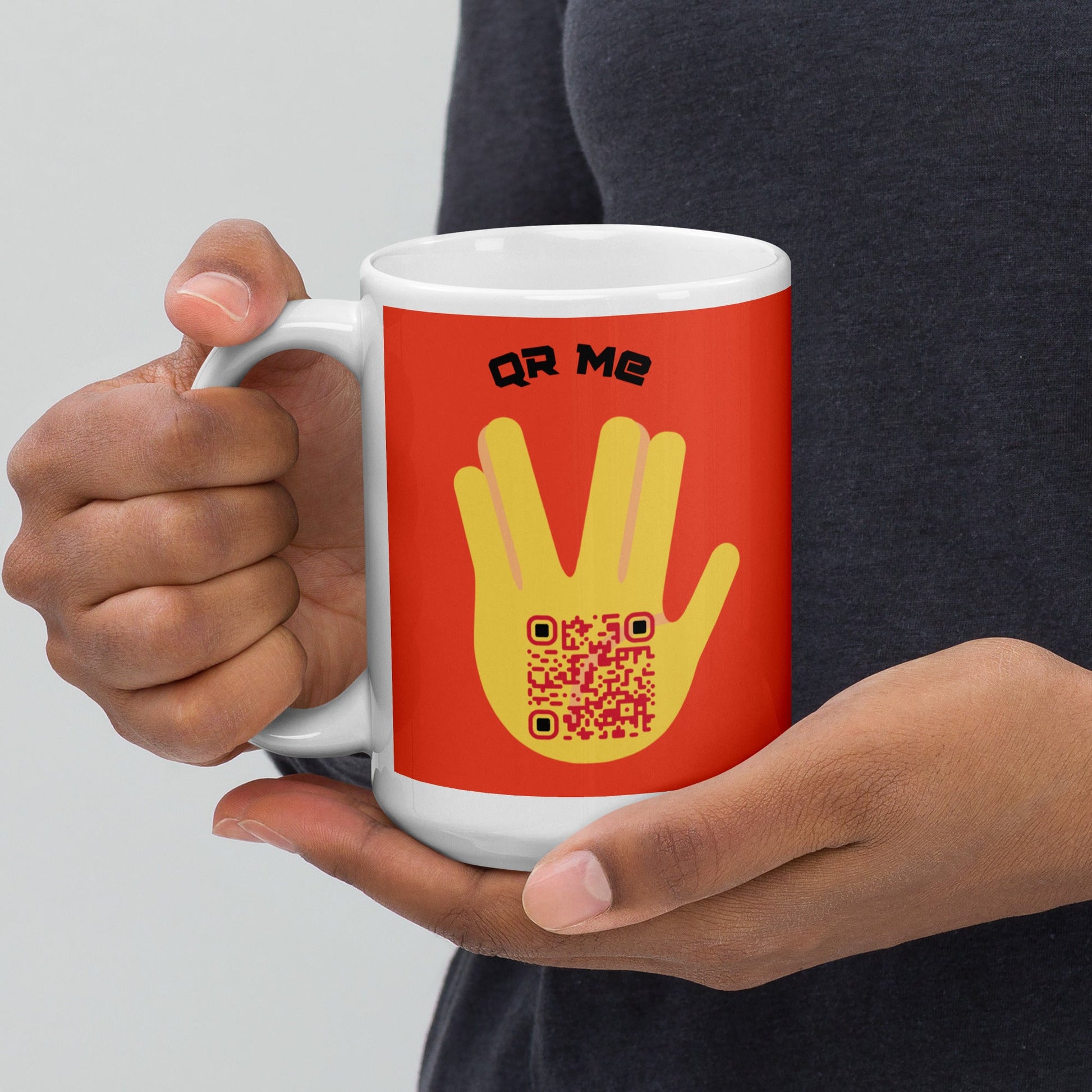 Vulcan Wave Personalized QR Code mug