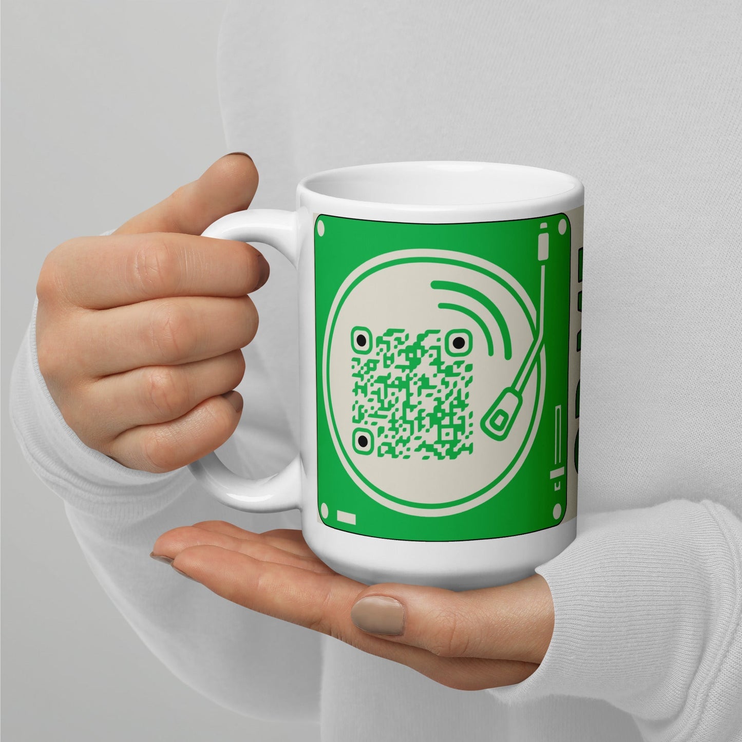 Music lovers Personalized QR Code Coffee mug
