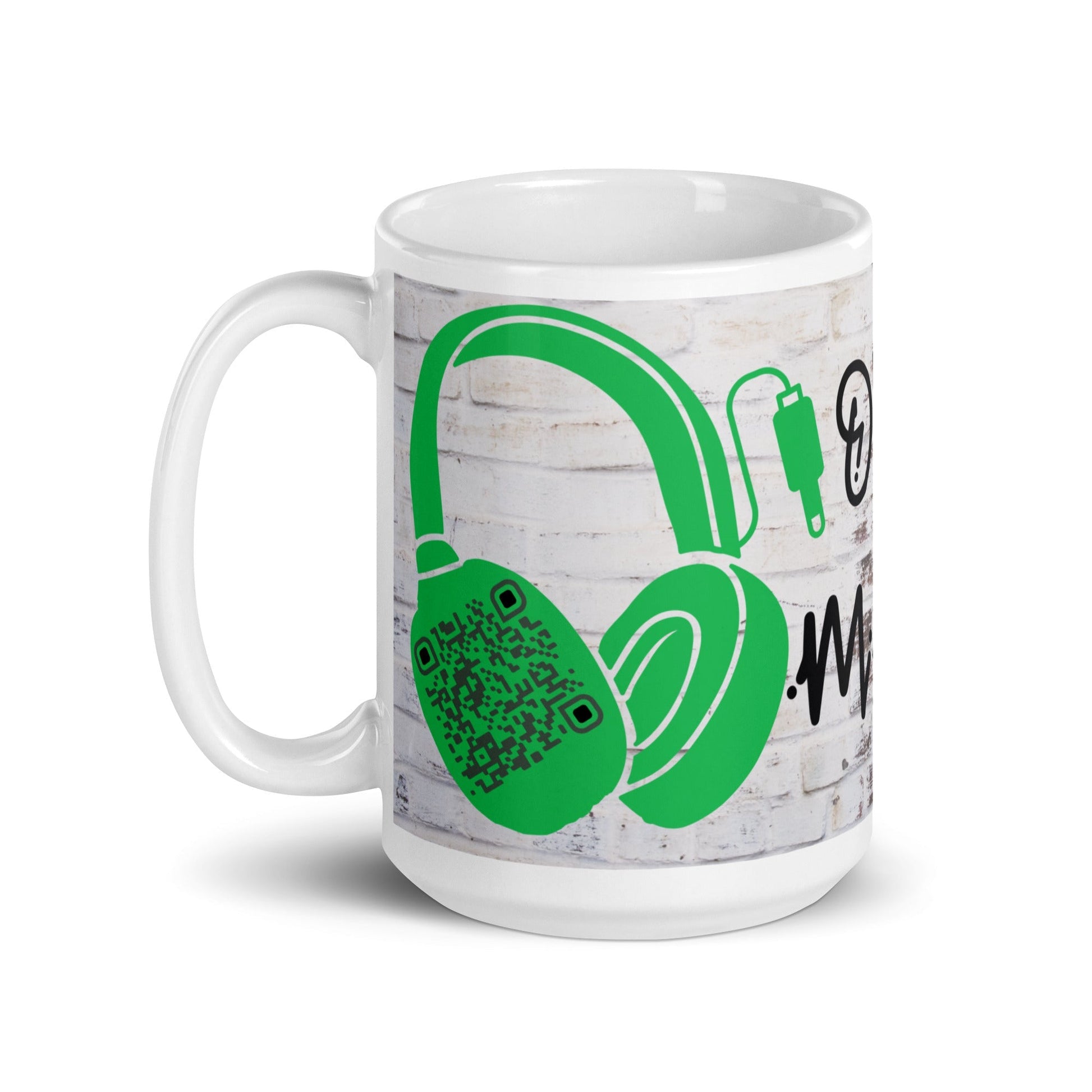 Graffiti Wall Art QR Code Mug β Share Your Music in Style