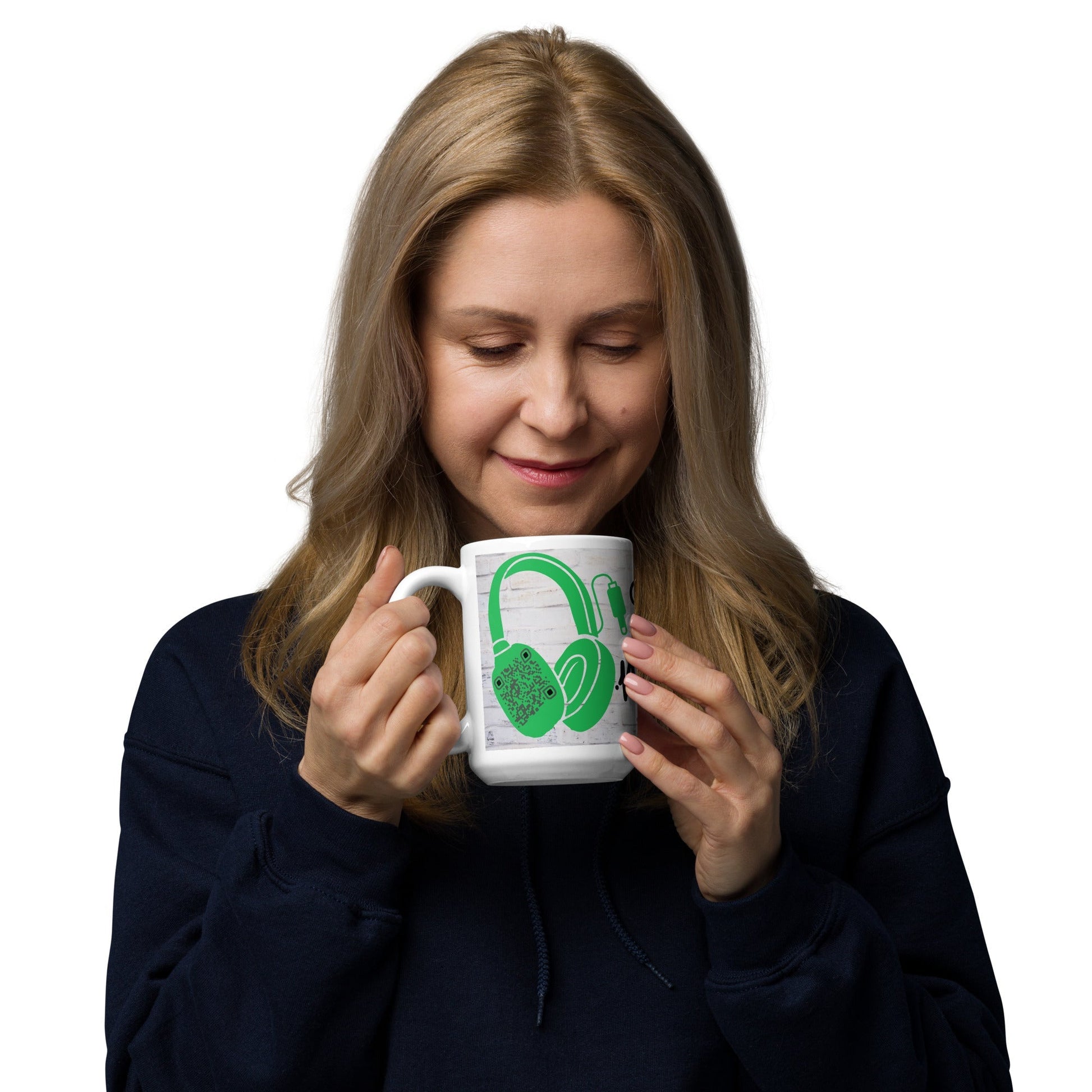 Graffiti Wall Art QR Code Mug β Share Your Music in Style