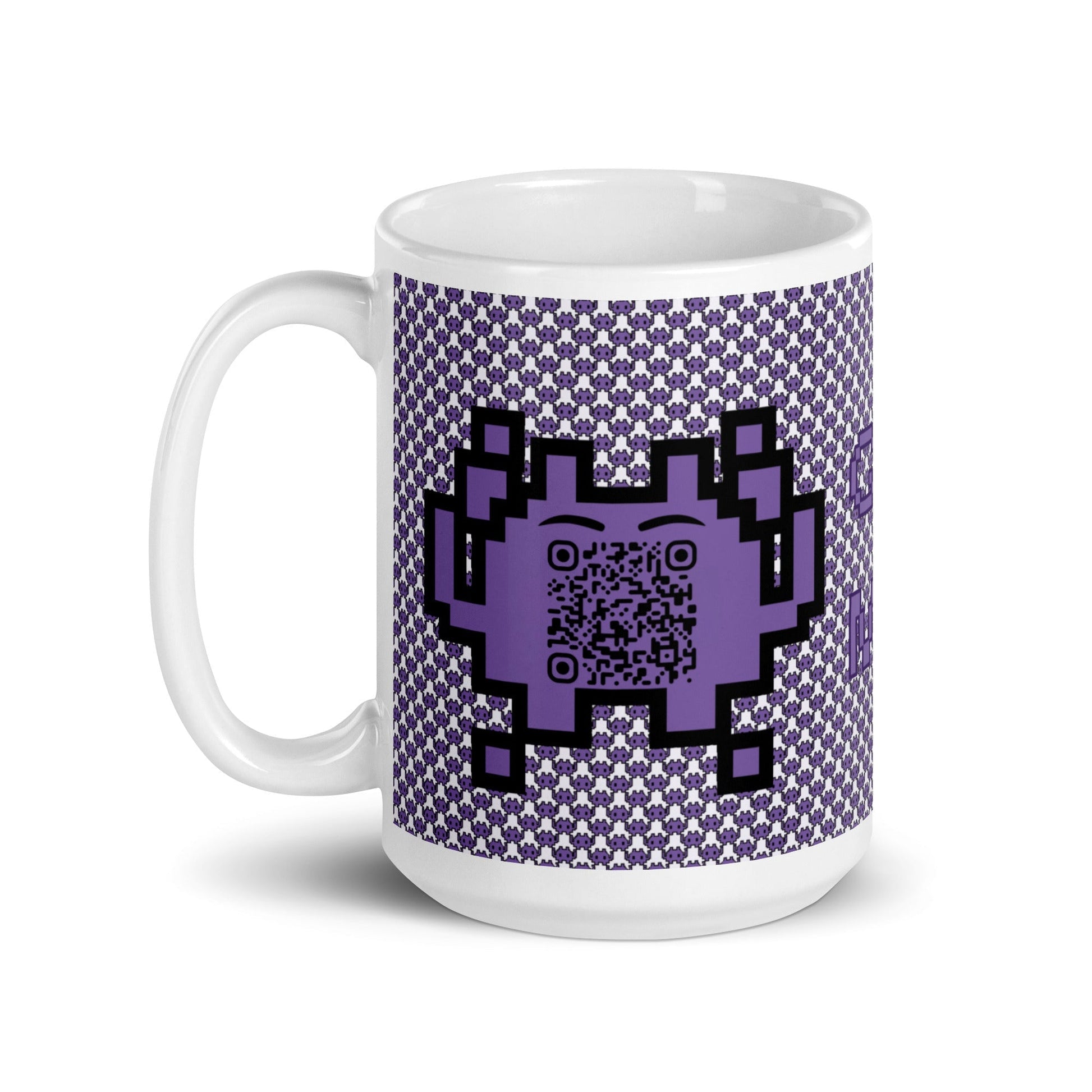 Alien Emoji QR Code Mug Original β Share Your Gaming World