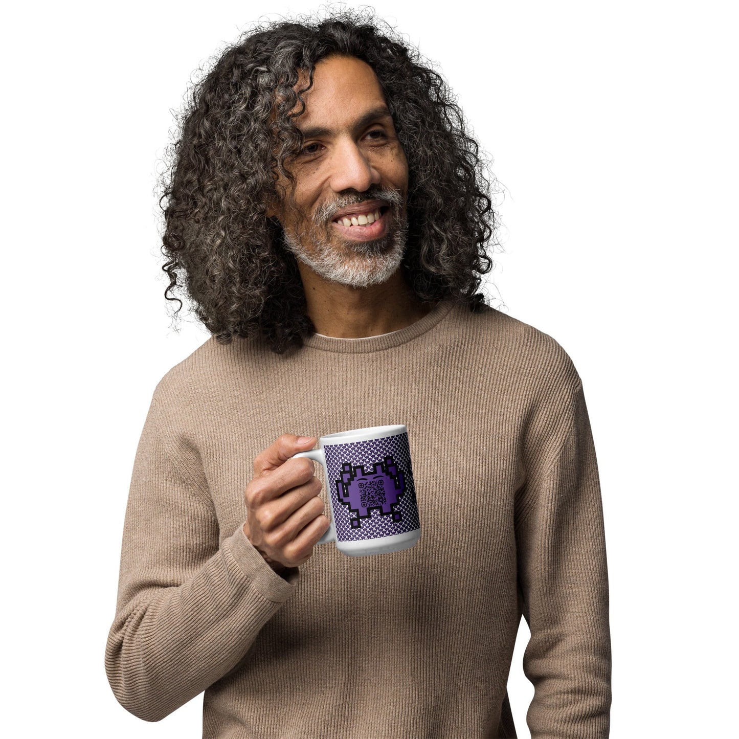 Alien Emoji QR Code Mug Original β Share Your Gaming World