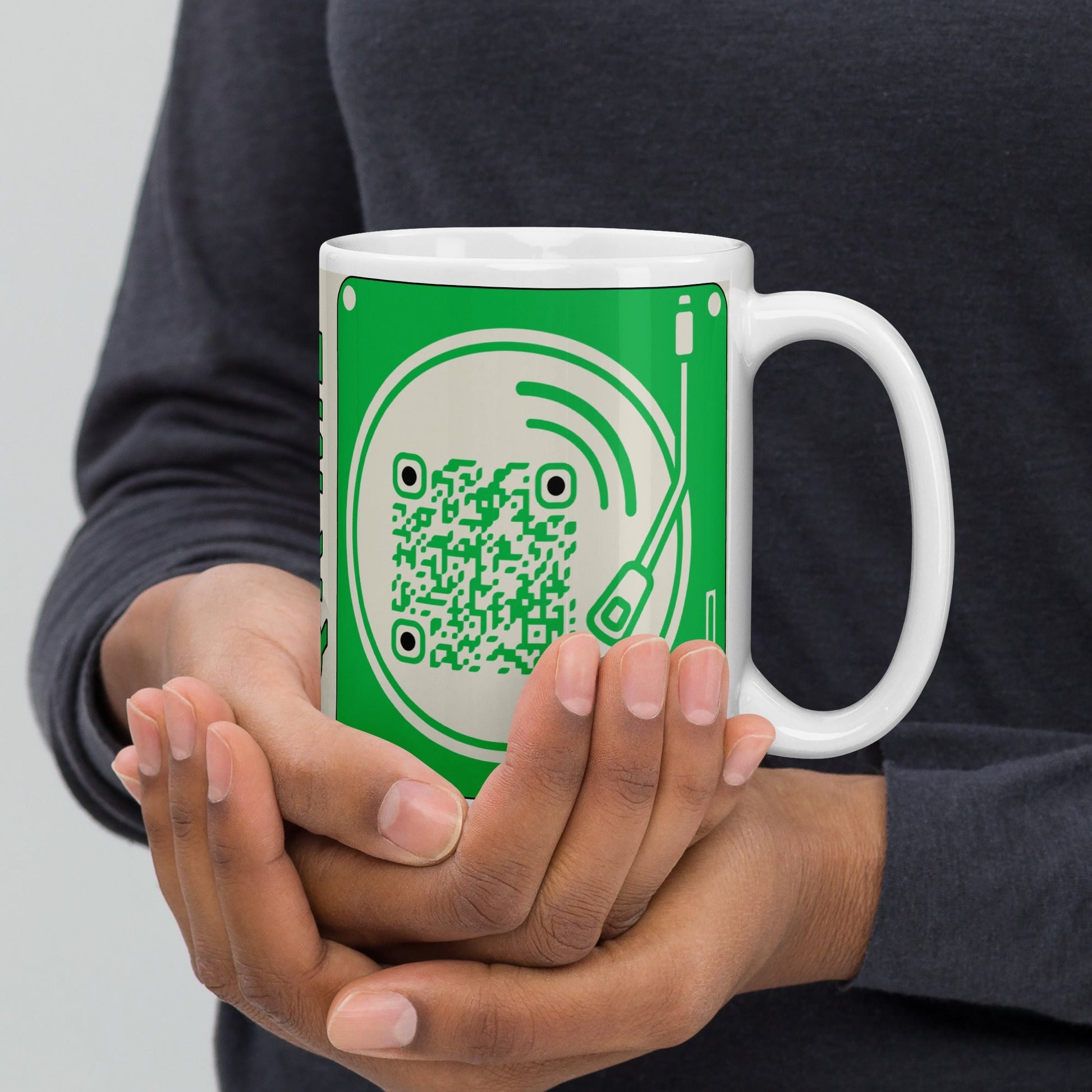 Music lovers Personalized QR Code Coffee mug