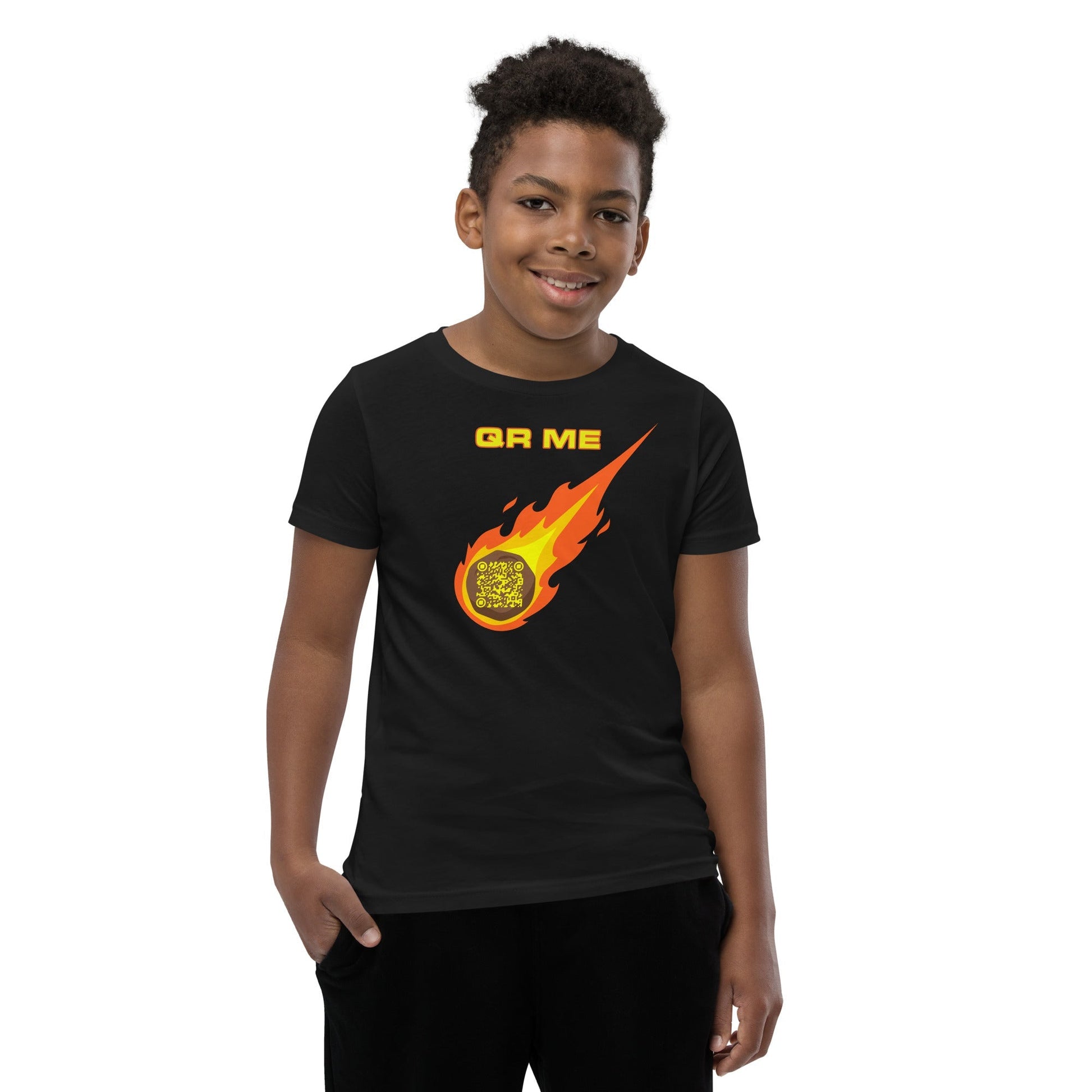 Astro Cool Personalized QR Code Youth T-Shirt