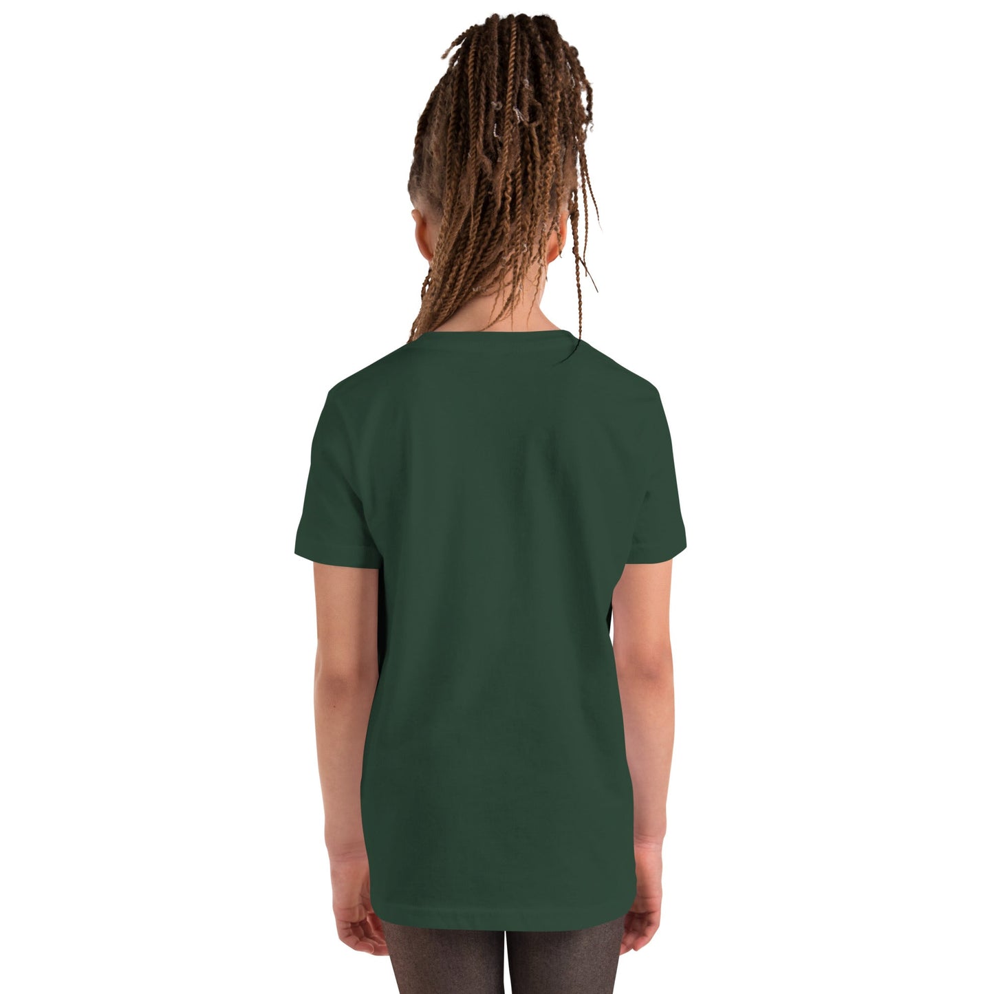 Fun Alien Emoji QR Code Youth Short Sleeve T-Shirt