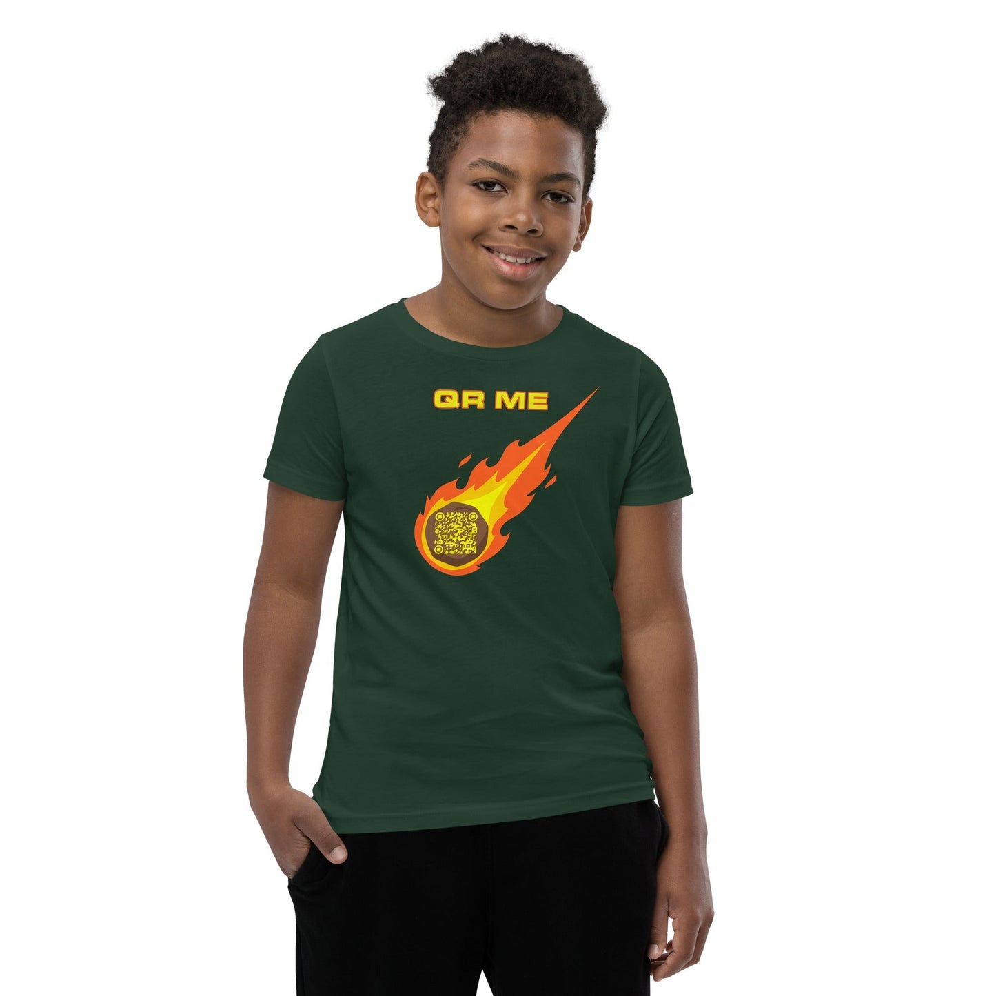 Astro Cool Personalized QR Code Youth T-Shirt