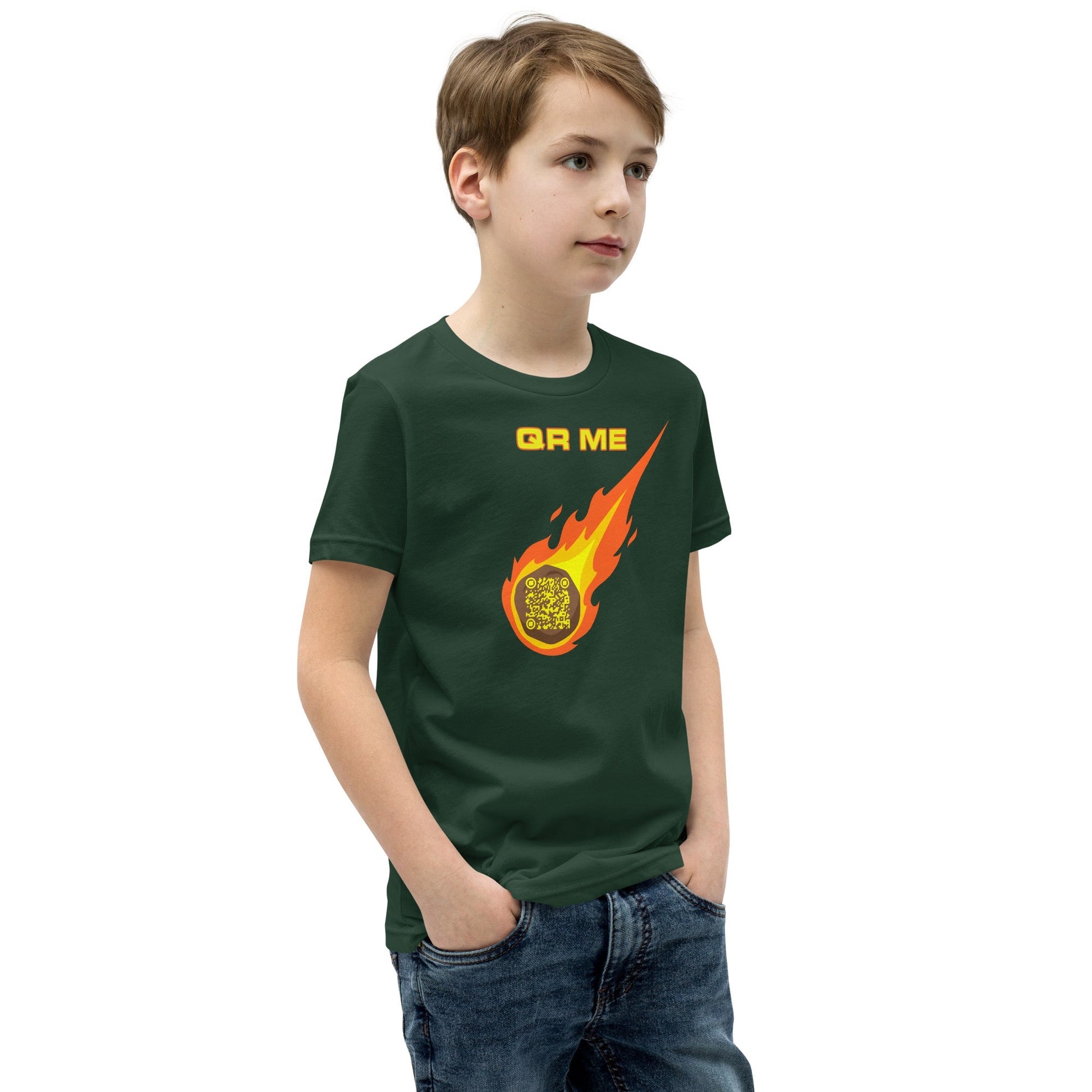 Astro Cool Personalized QR Code Youth T-Shirt