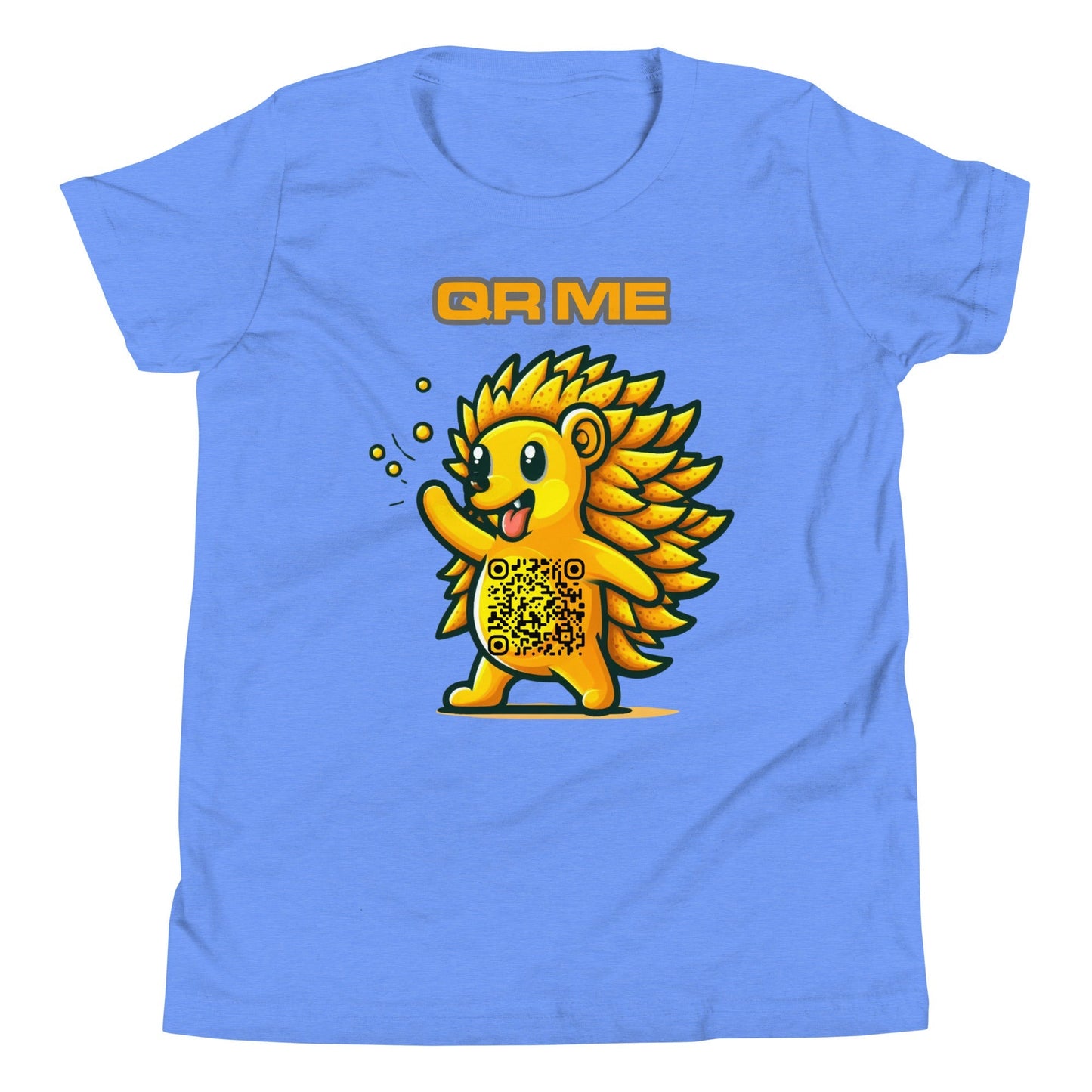Fun Hedgehog Emoji QR Code Youth T-Shirt