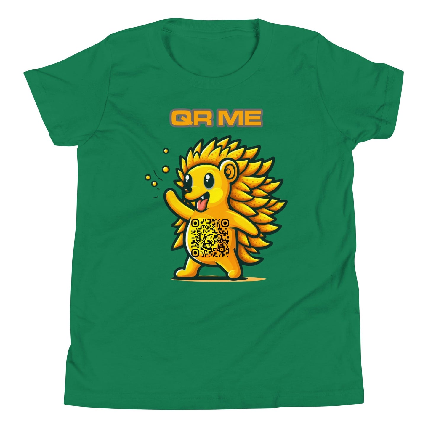 Fun Hedgehog Emoji QR Code Youth T-Shirt