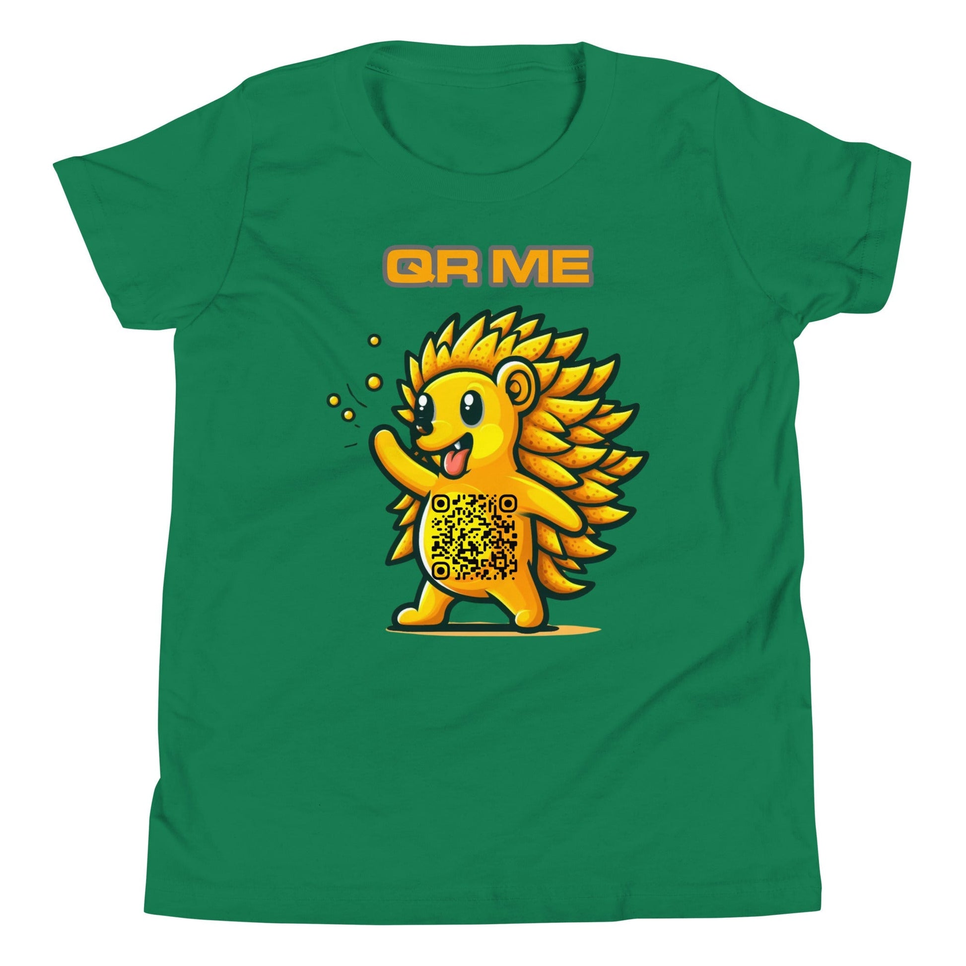 Fun Hedgehog Emoji QR Code Youth T-Shirt