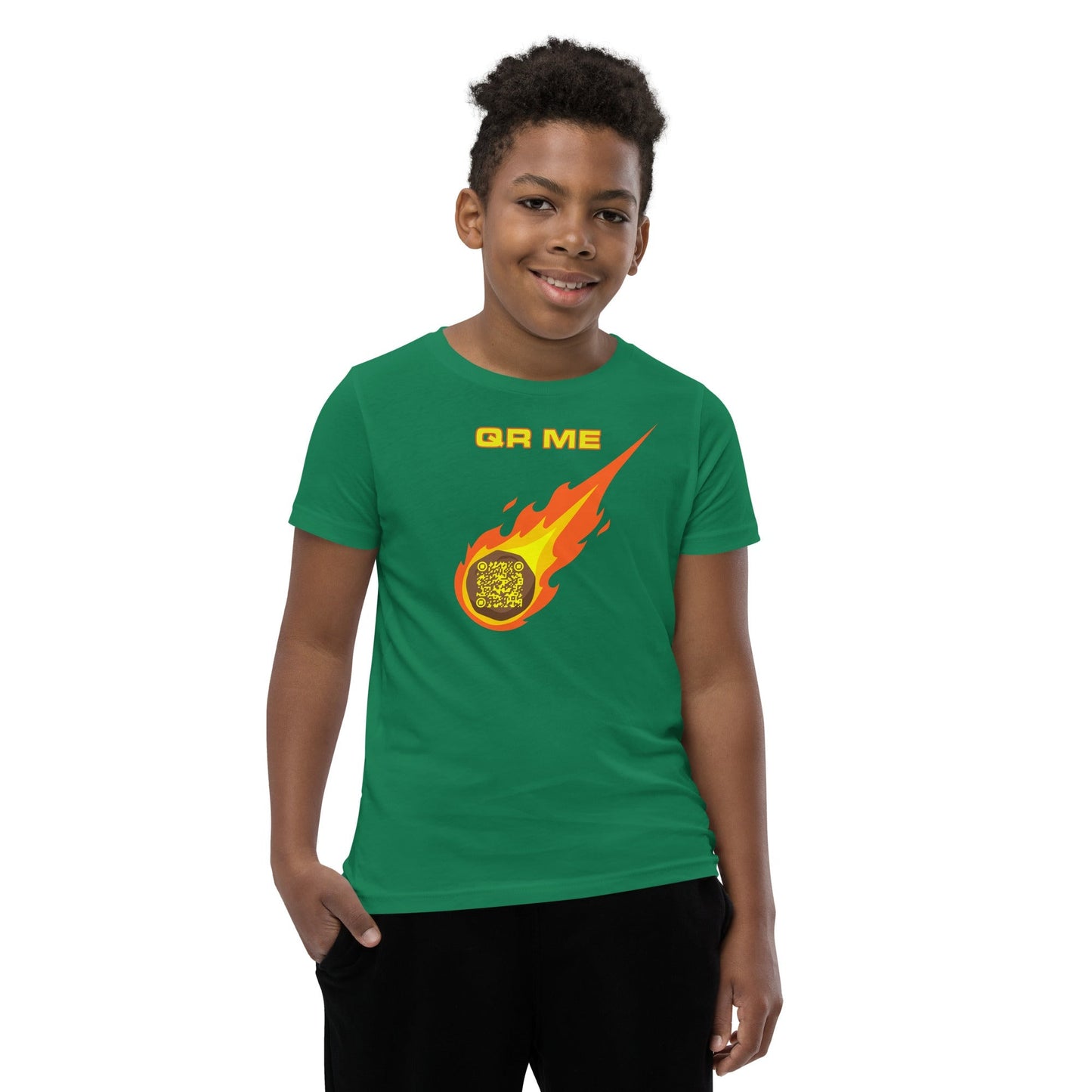 Astro Cool Personalized QR Code Youth T-Shirt