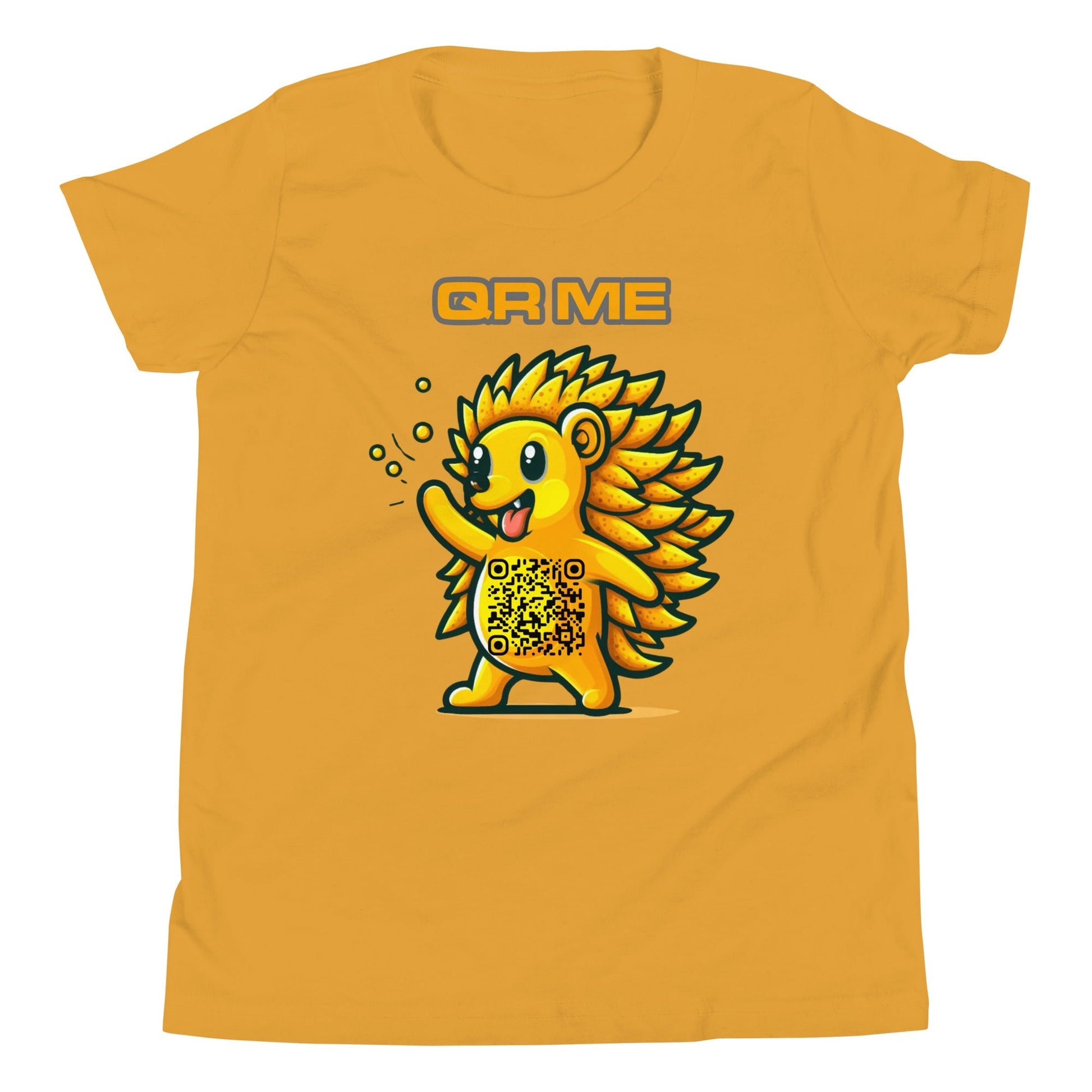 Fun Hedgehog Emoji QR Code Youth T-Shirt