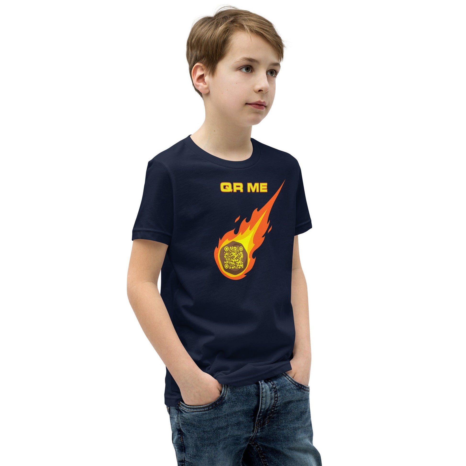 Astro Cool Personalized QR Code Youth T-Shirt