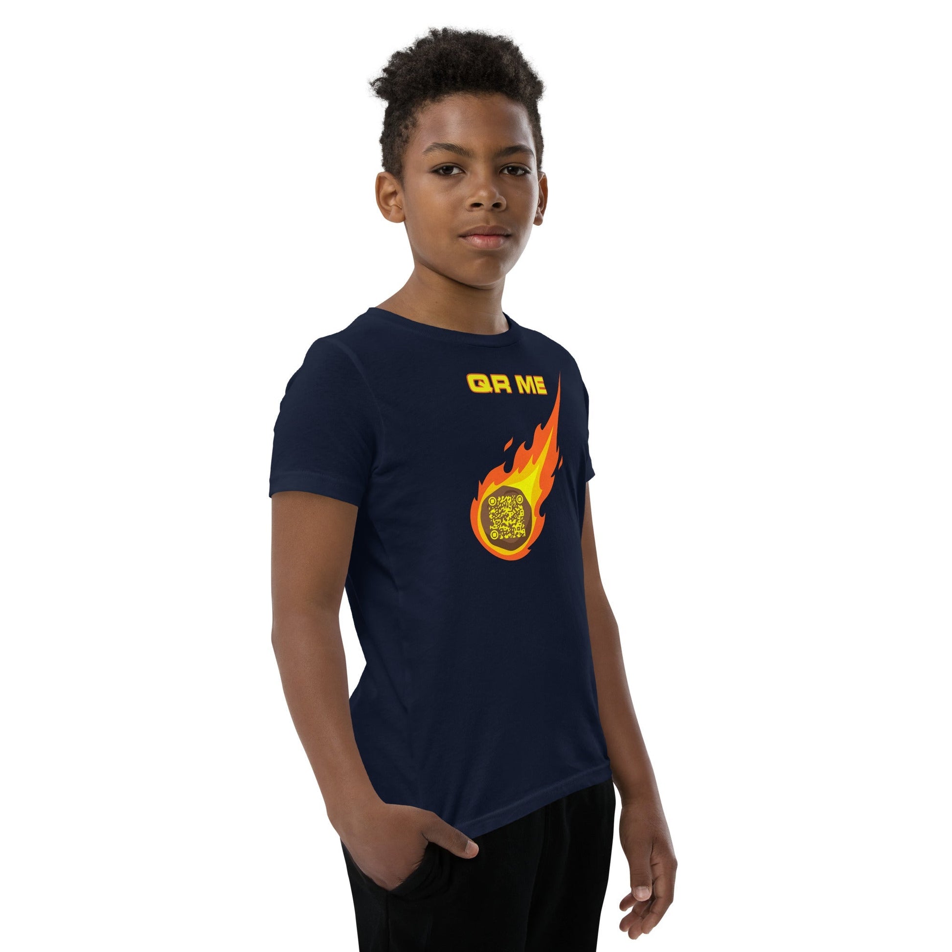 Astro Cool Personalized QR Code Youth T-Shirt