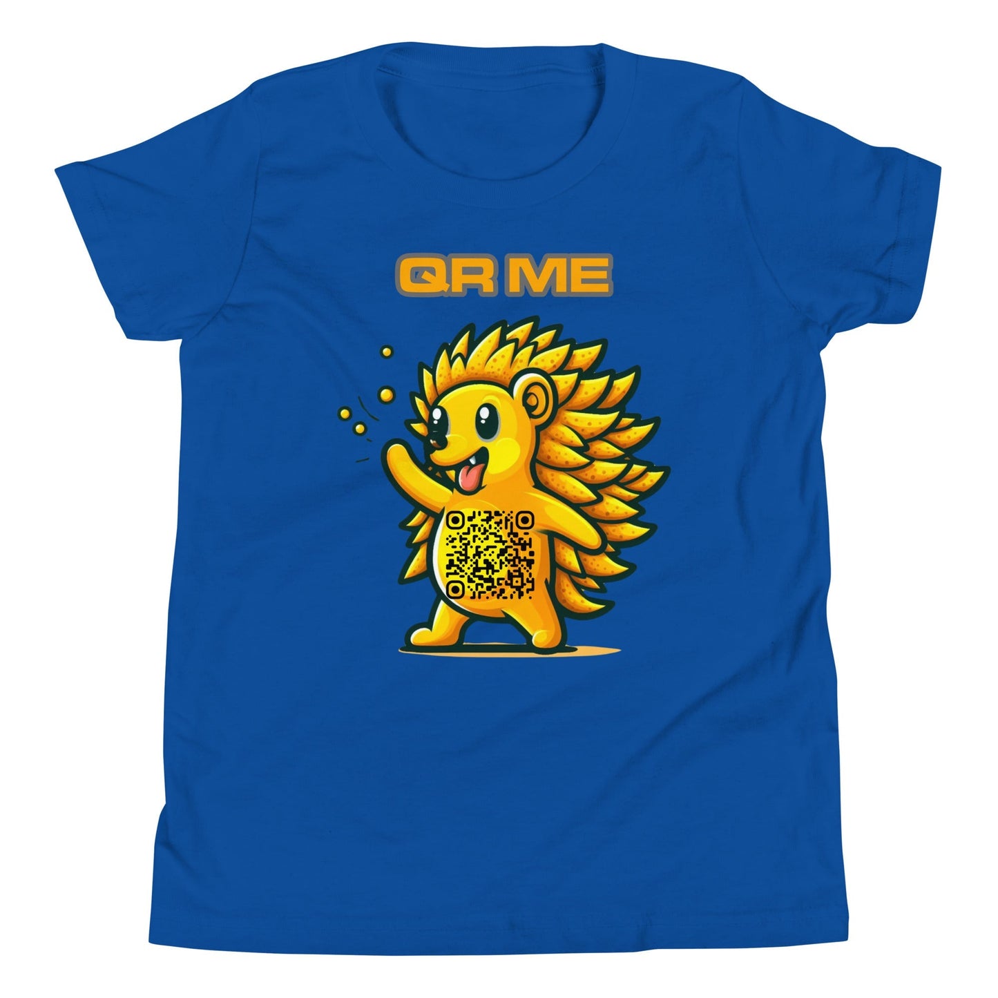 Fun Hedgehog Emoji QR Code Youth T-Shirt