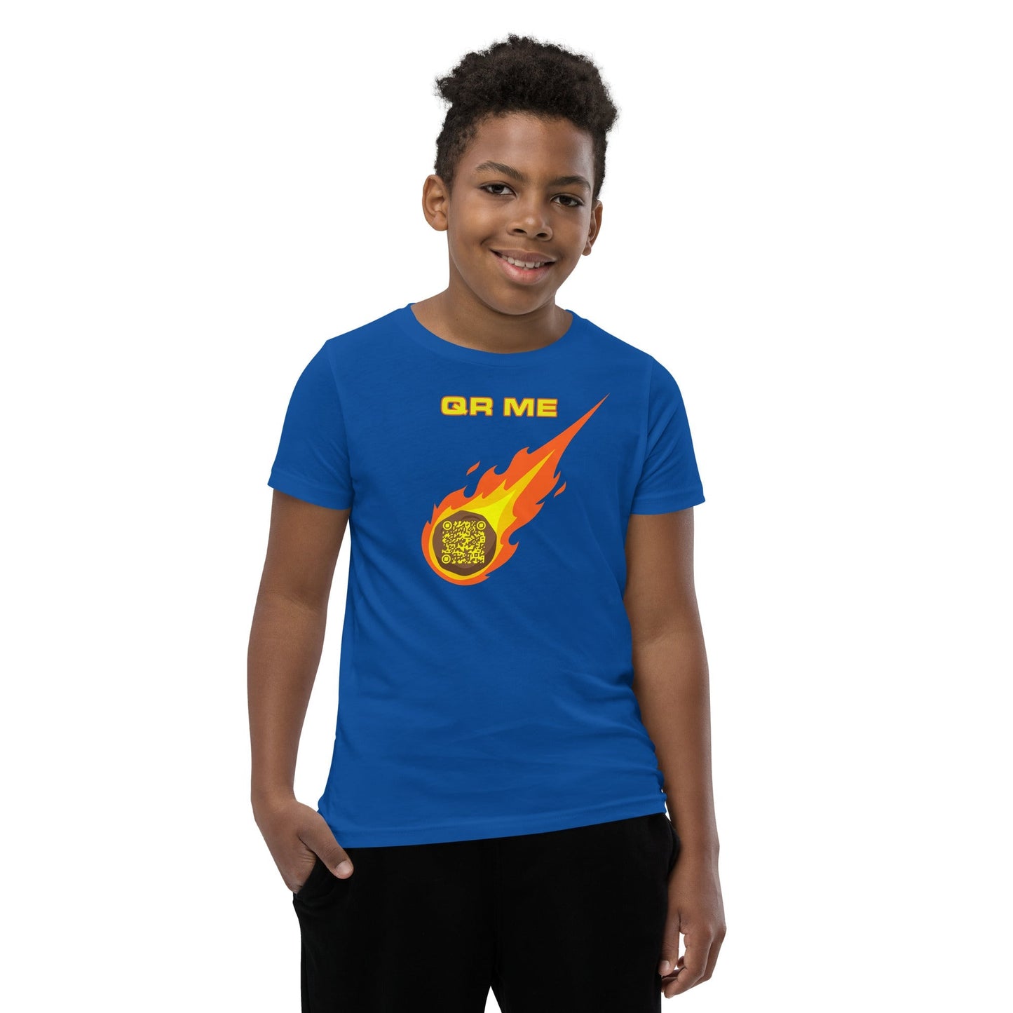 Astro Cool Personalized QR Code Youth T-Shirt