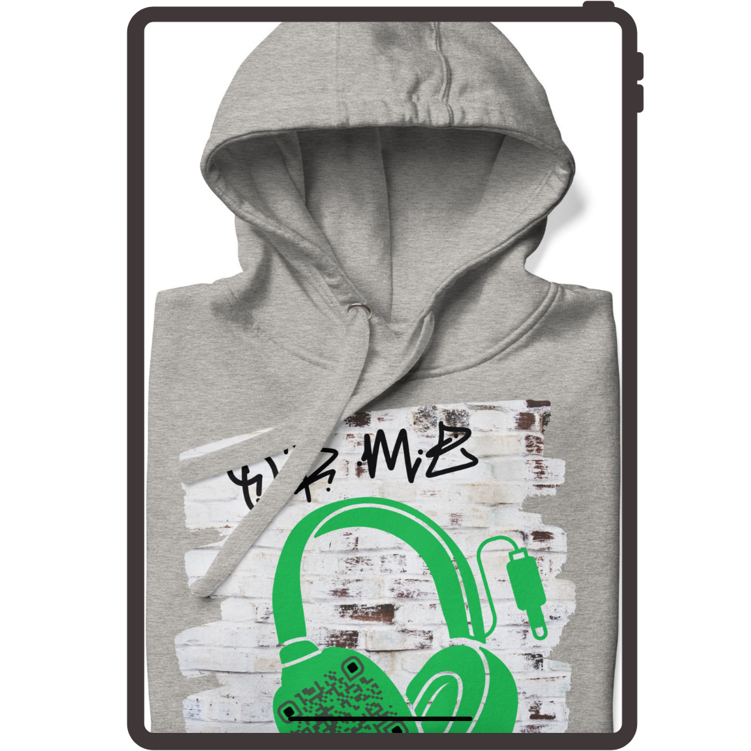 QR Me Music sharing hoodie