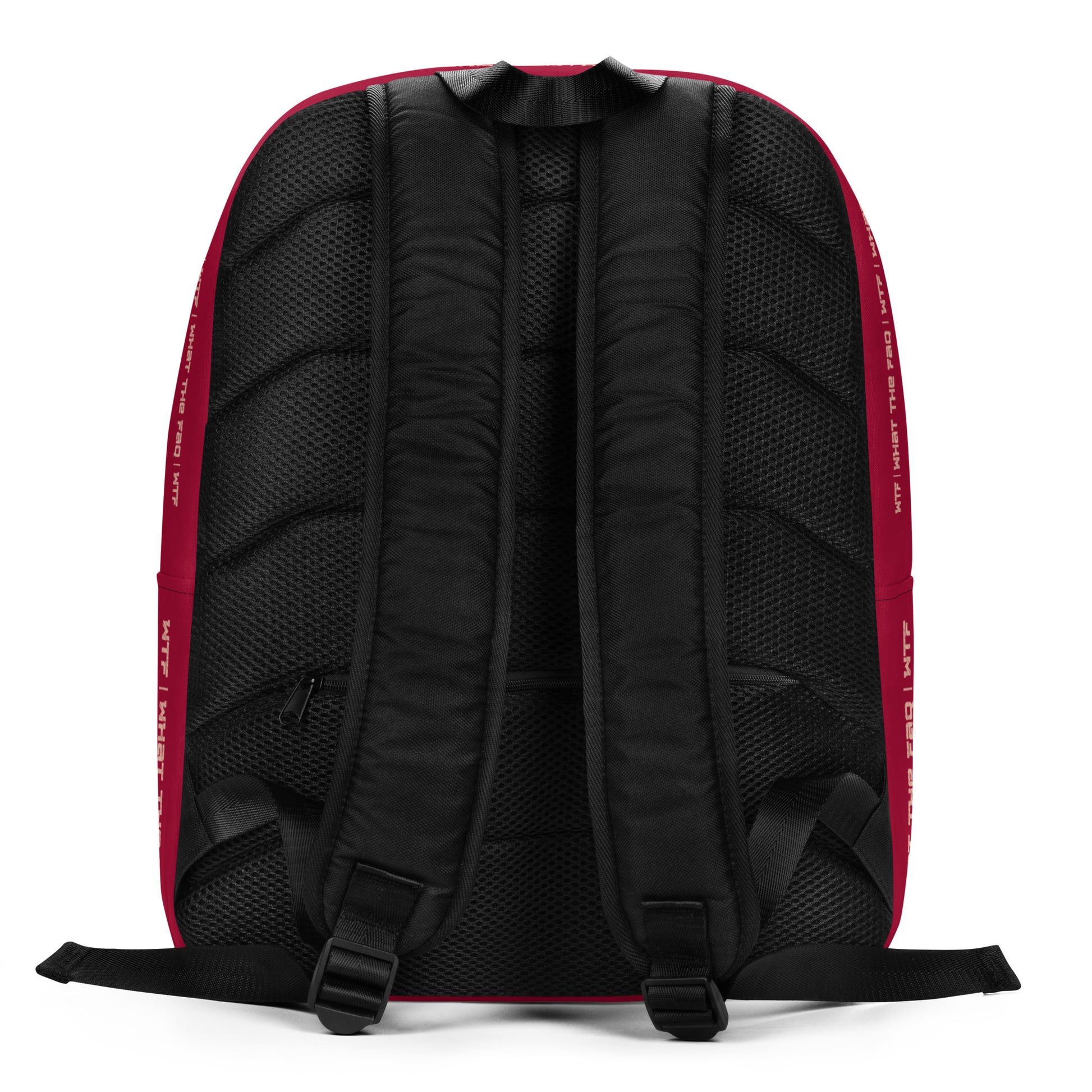 FAQ Me Personalized QR Code Dark Red Backpack-QR GEAR STORE