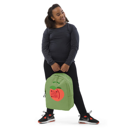 Peach Emoji Personalized QR Code Backpack