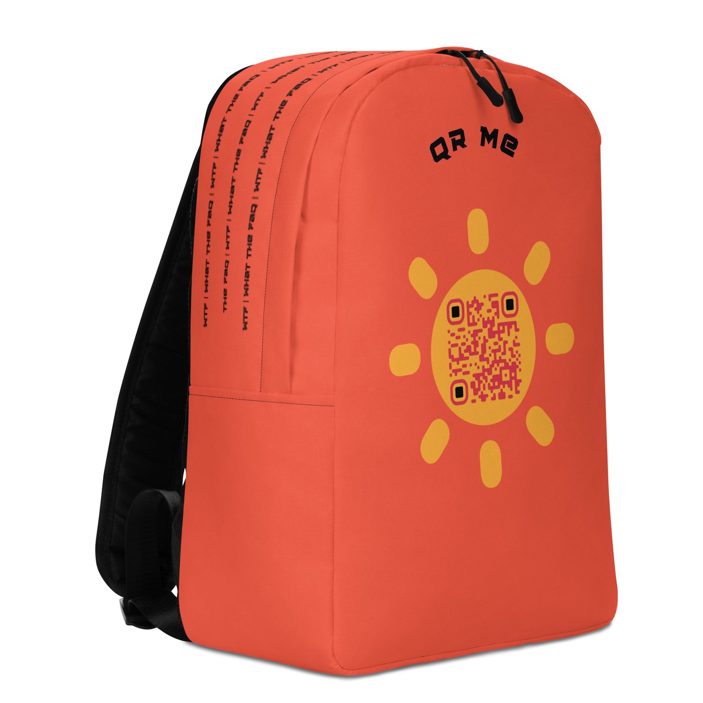 Sunshine Emoji Personalized QR Code Backpack