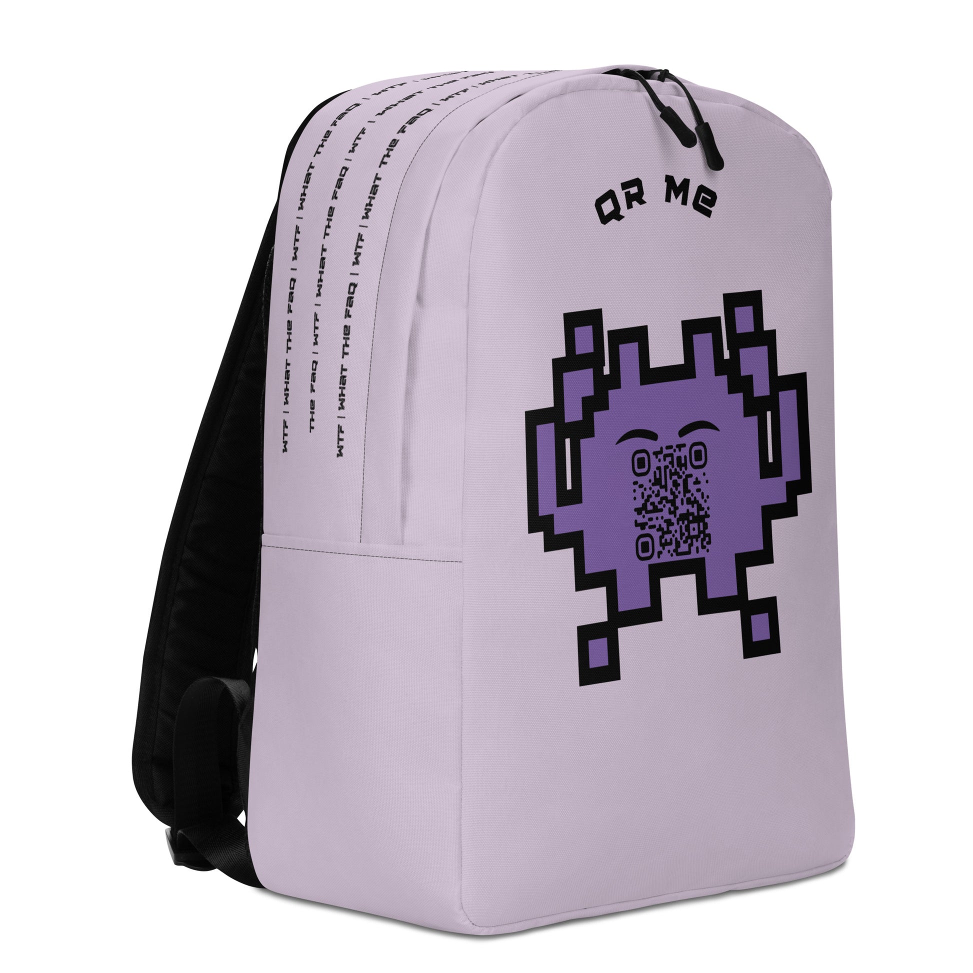 Alien Emoji Personalized QR Code Backpack-QR GEAR STORE