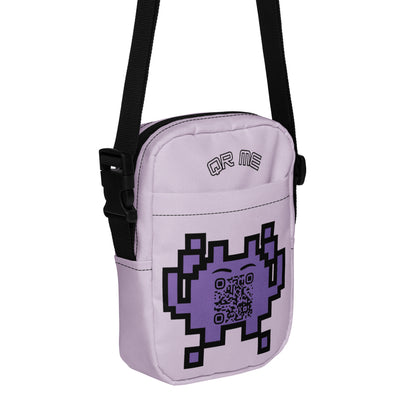 Alien Emoji Personalized QR Code crossbody bag-Lavender-QR GEAR STORE