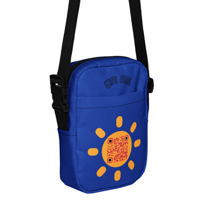 Sunshine Emoji Personalized QR Code crossbody bag-Royal Blue-QR GEAR STORE