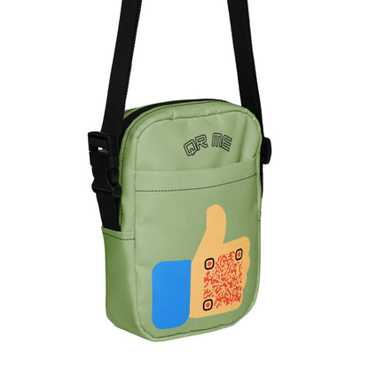 Thumbs Up Emoji Personalized QR Code Crossbody bag-Pistachio-QR GEAR STORE