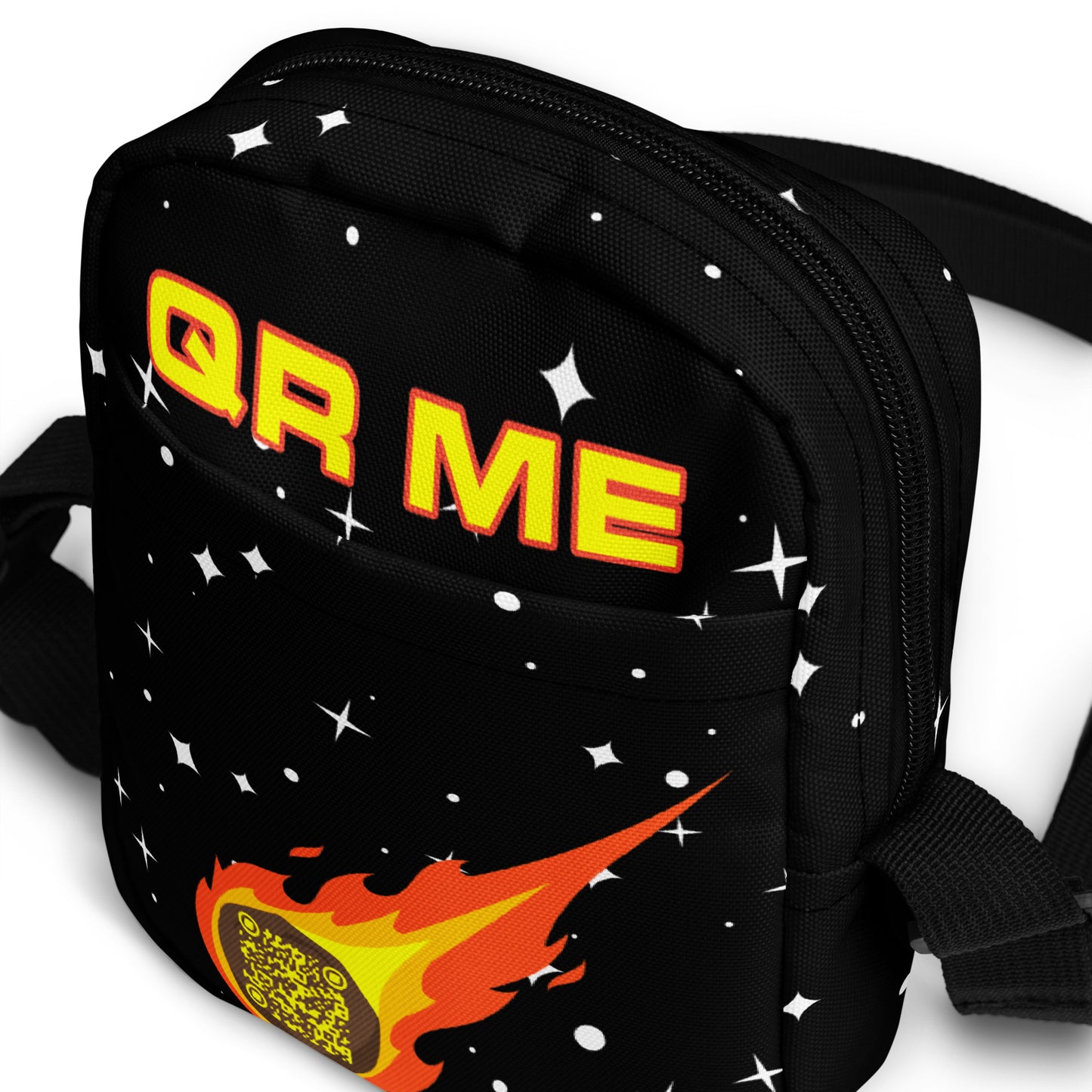 Galactic Gear Personalized QR Code Crossbody bag