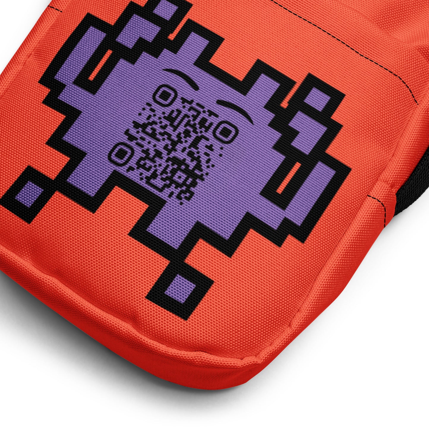 Alien Emoji Personalized QR Code crossbody bag-QR GEAR STORE