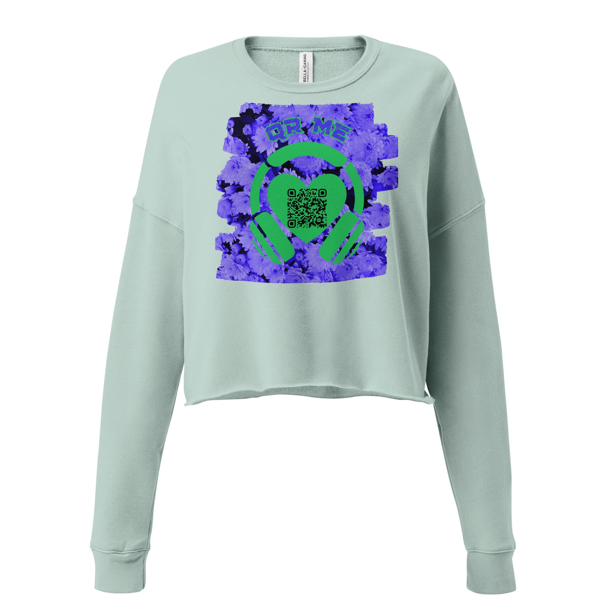 FruitsMusic Cropped Sweatshirt – Share the Top Spotify Playlist with your QR Code