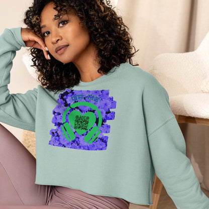 FruitsMusic Cropped Sweatshirt – Share the Top Spotify Playlist with your QR Code